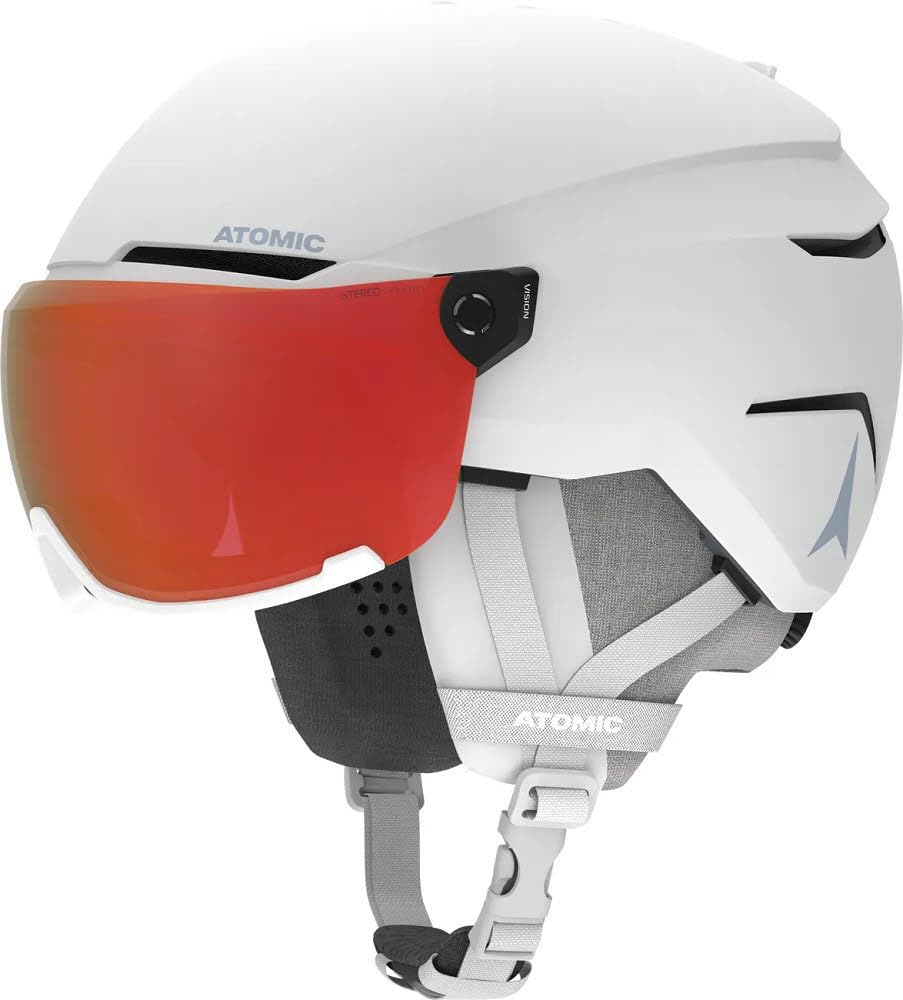 Atomic Savor Visor Photo White H, Accessori Unisex-Adulto, Bianco, 55/59 cm