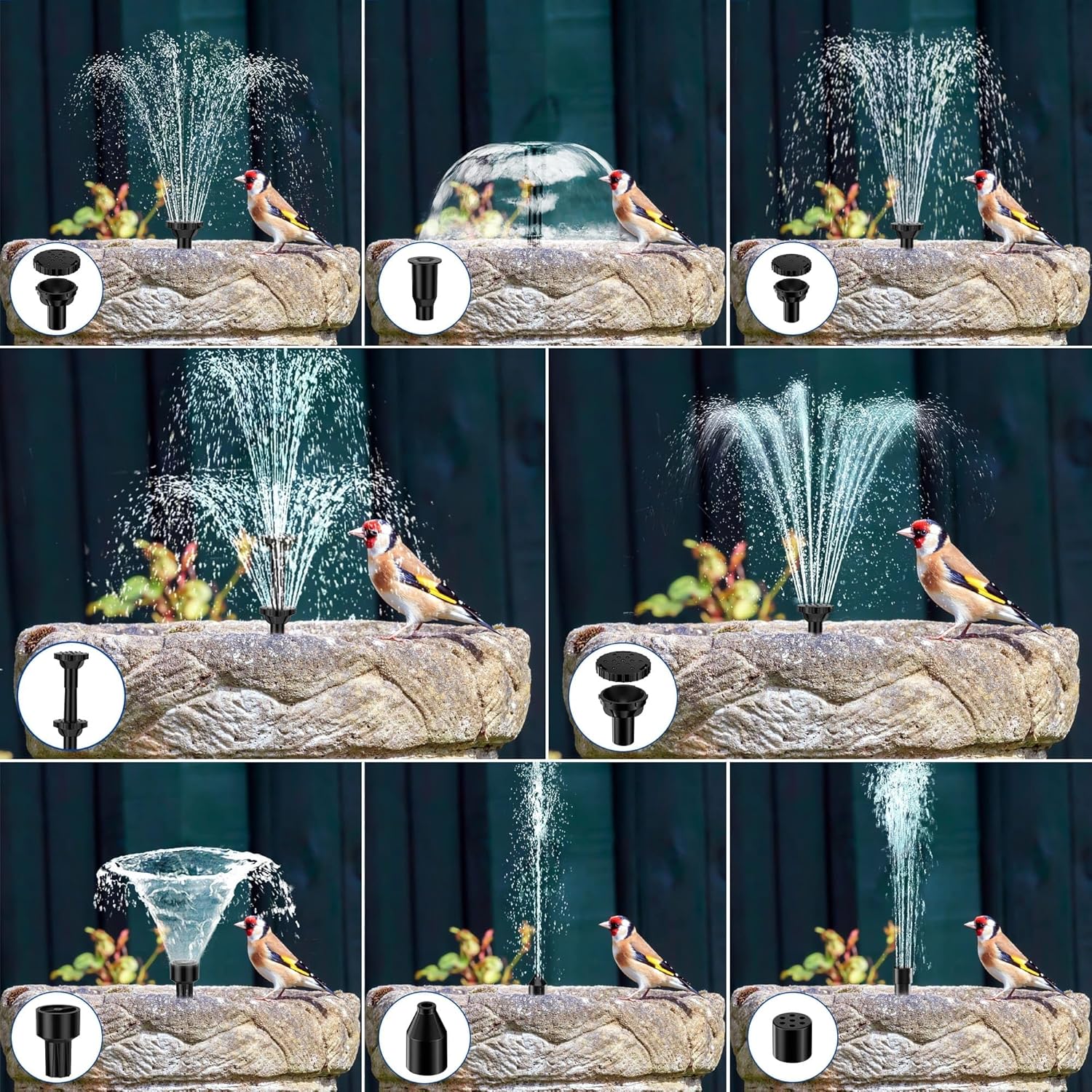 Biling Fontana Solare da Giardino 7.5W con Batteria - immagine 5