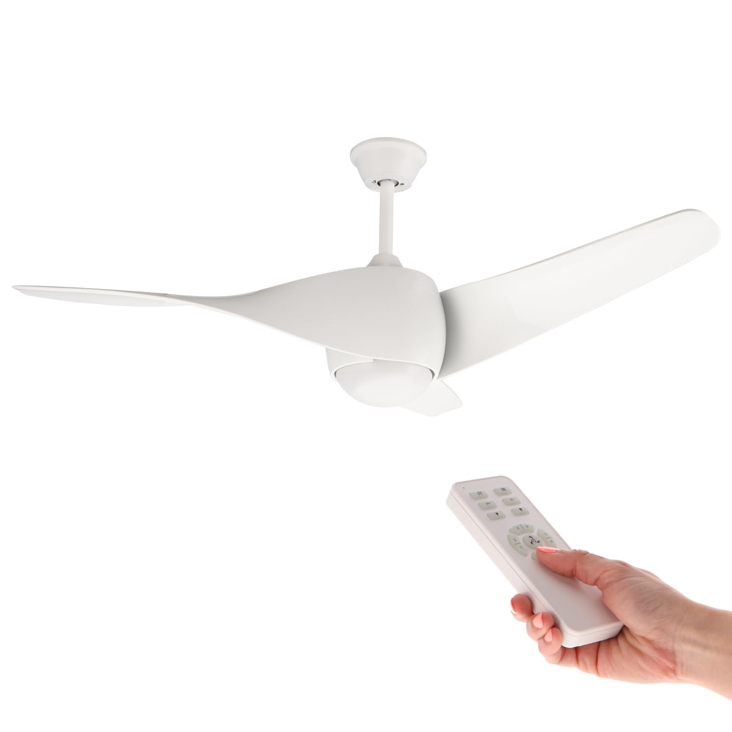 M Ledme - Ventilatore a soffitto Fanton Led Bianco 58W
