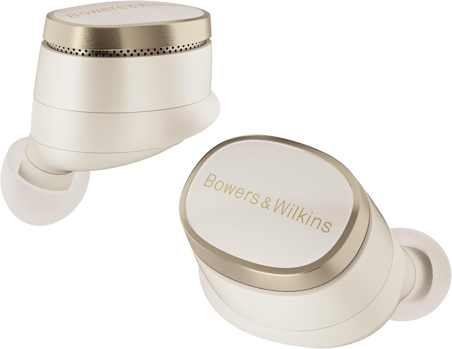 Bowers & Wilkins Pi8 - Auricolari True Wireless ANC, Bianco Tortora
