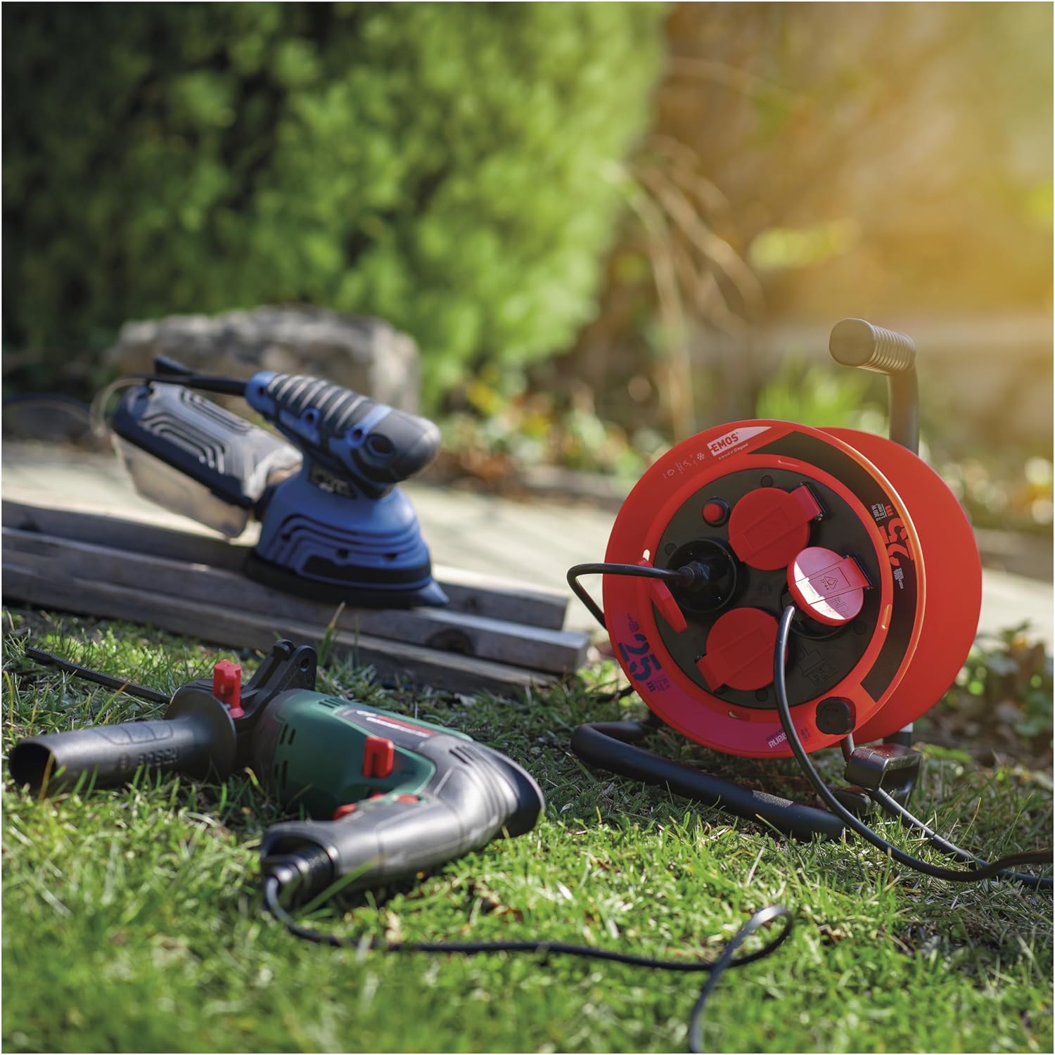 Emos Avvolgicavo 25m con 4 Prese - immagine 5