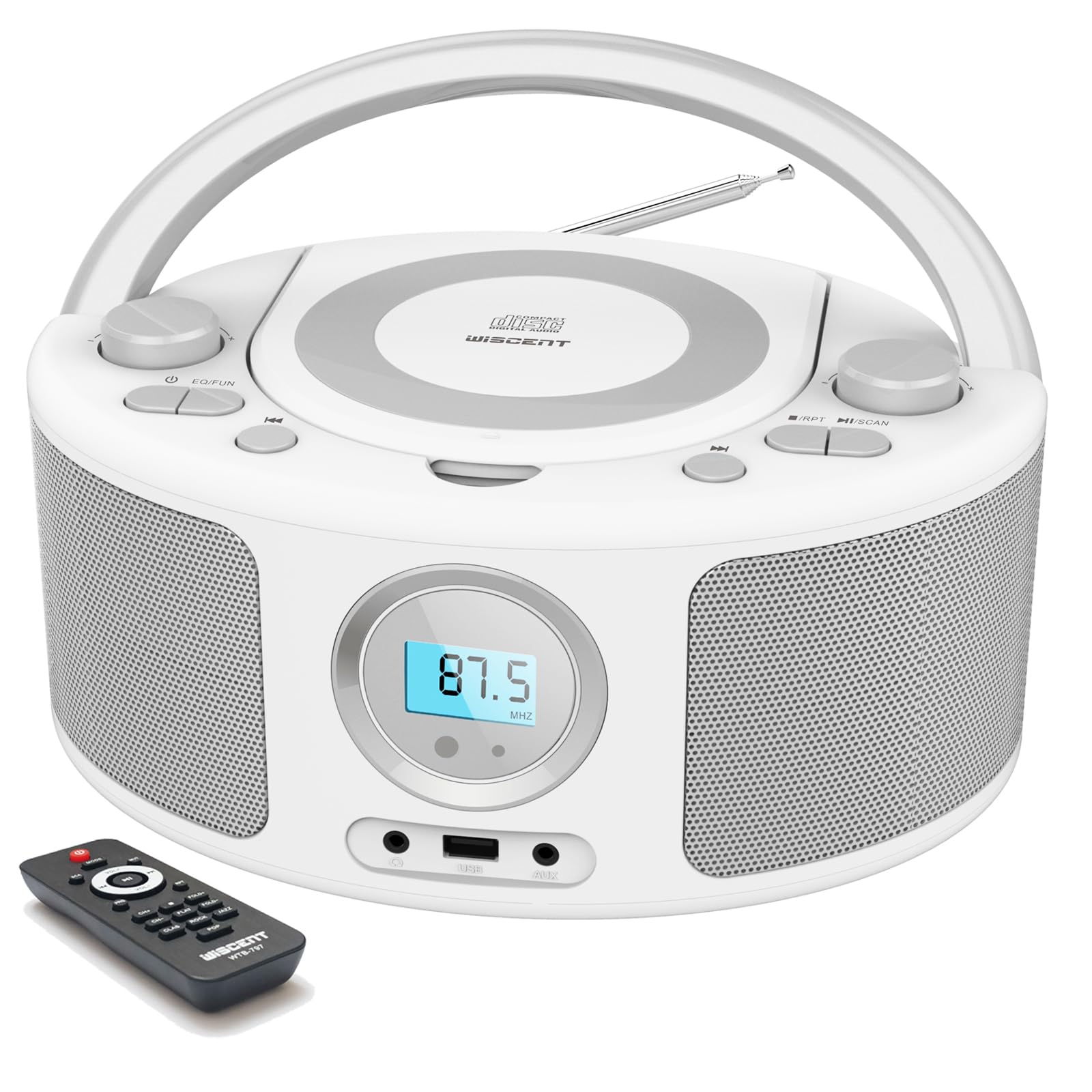 Radio Portatile Boombox con Bluetooth e Lettore CD