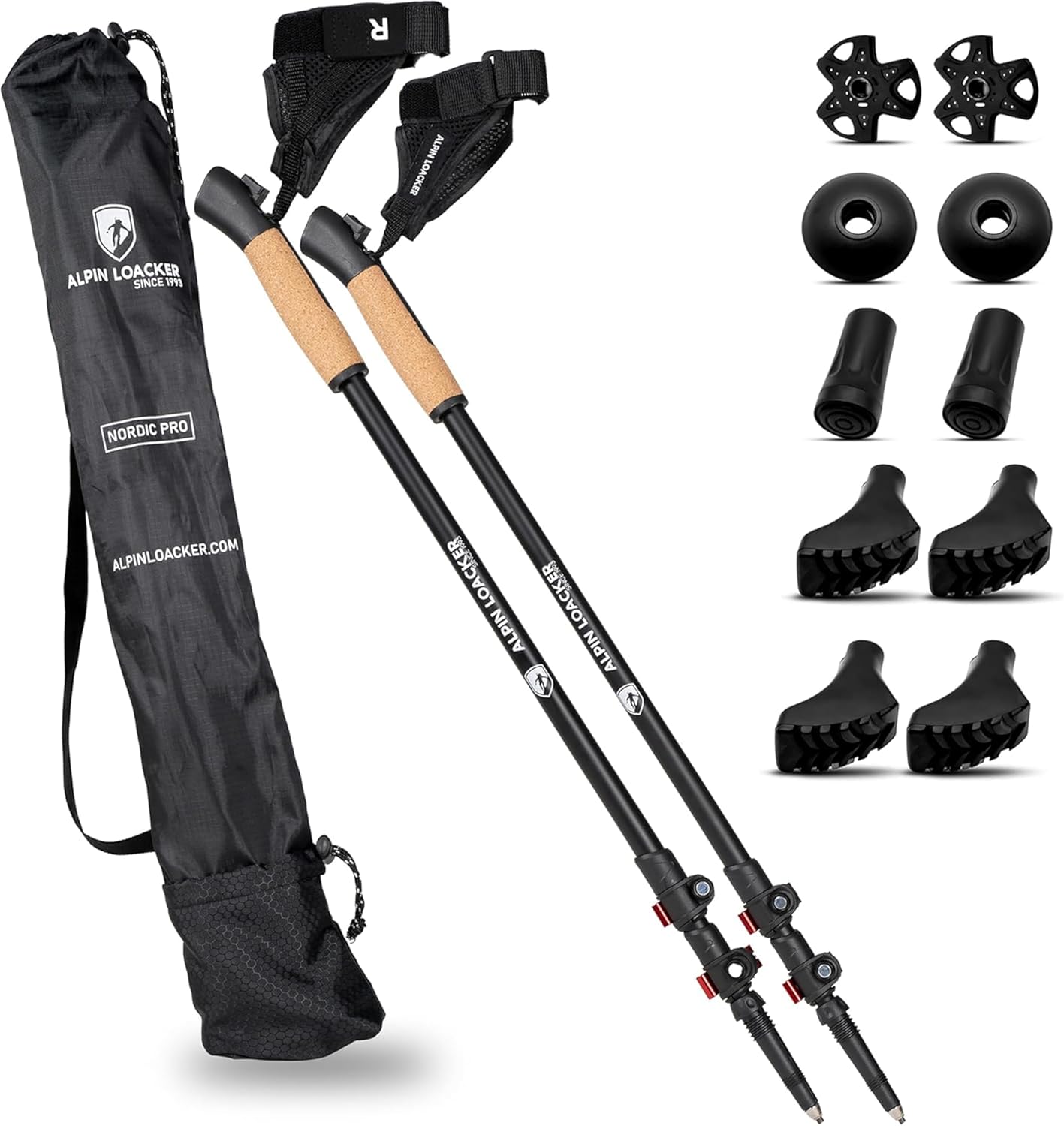 Alpin Loacker Bastoni Trekking Telescopici Alluminio/Carbonio - immagine 1