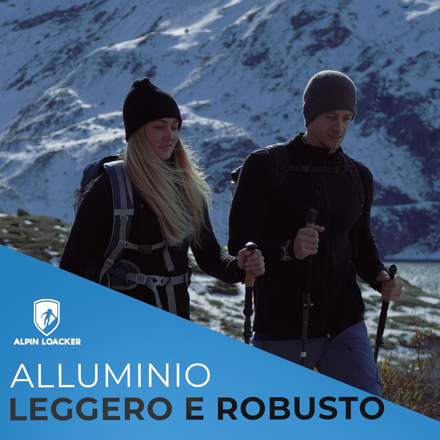 Alpin Loacker Bastoni Trekking Telescopici Alluminio/Carbonio - immagine 2
