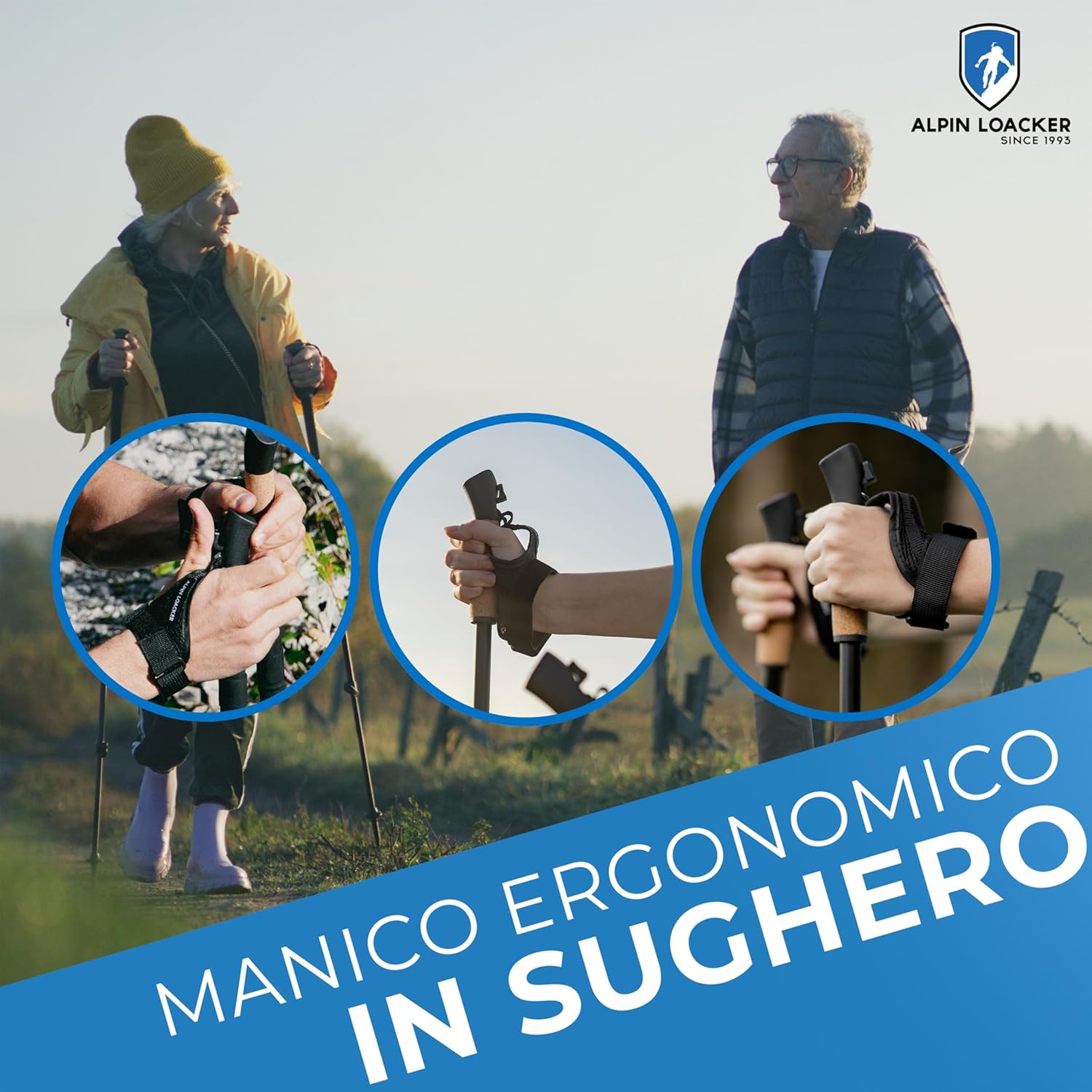 Alpin Loacker Bastoni Trekking Telescopici Alluminio/Carbonio - immagine 3