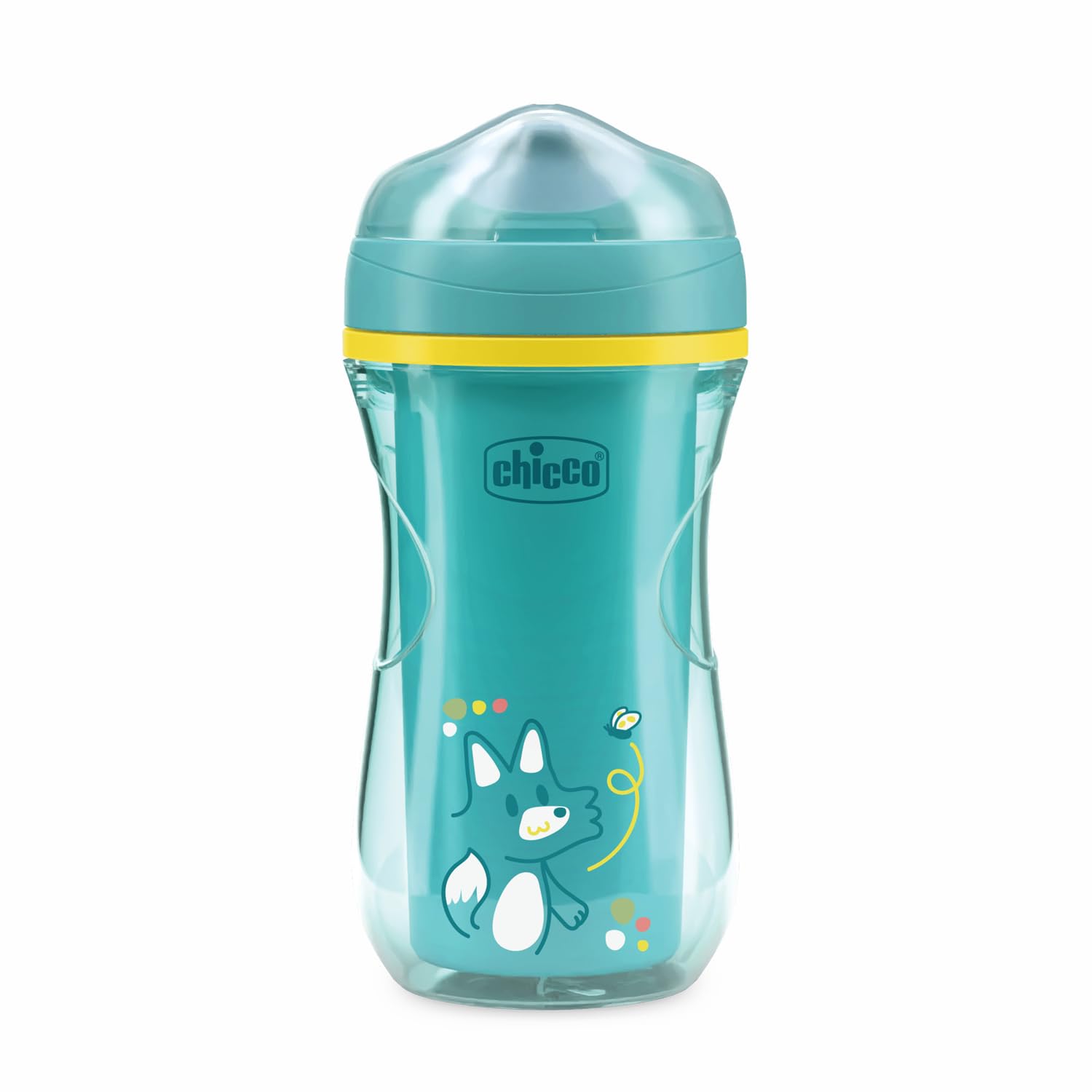 Chicco Active Cup Bicchiere Antigoccia 266 ml Azzurro