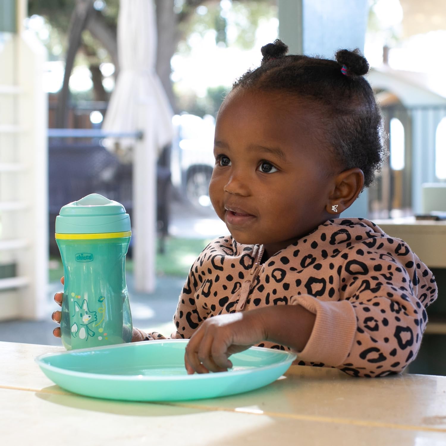 Chicco Active Cup Bicchiere Antigoccia 266 ml Azzurro - immagine 2