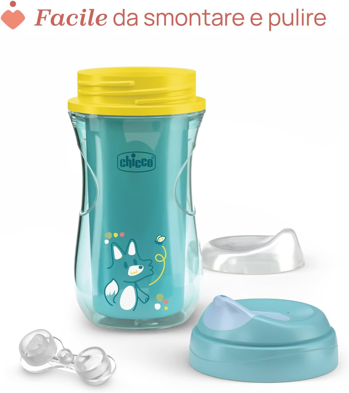 Chicco Active Cup Bicchiere Antigoccia 266 ml Azzurro - immagine 6