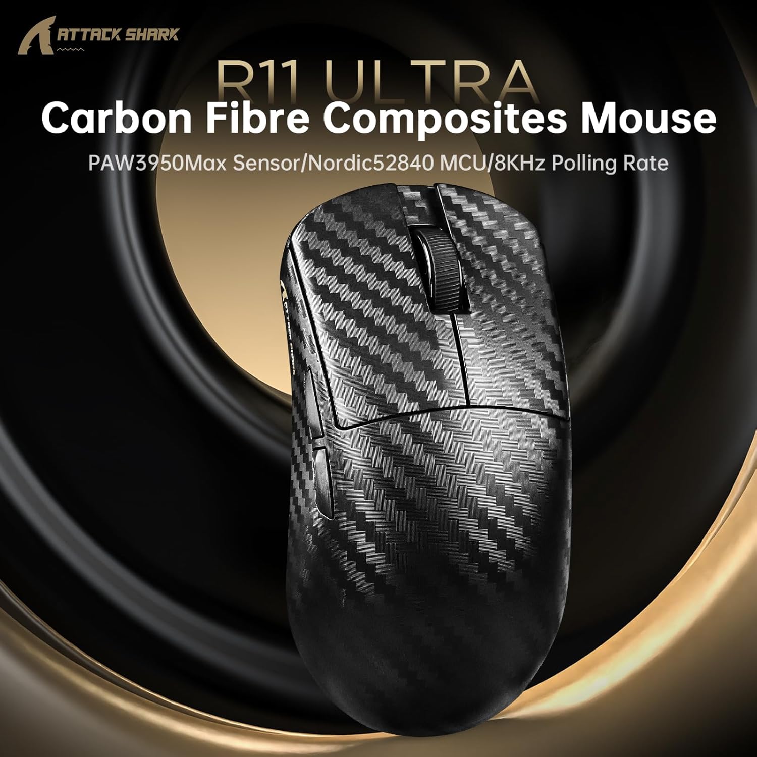 Mambasnake x ATTACK SHARK R11ULTRA Mouse Gaming Wireless - immagine 4