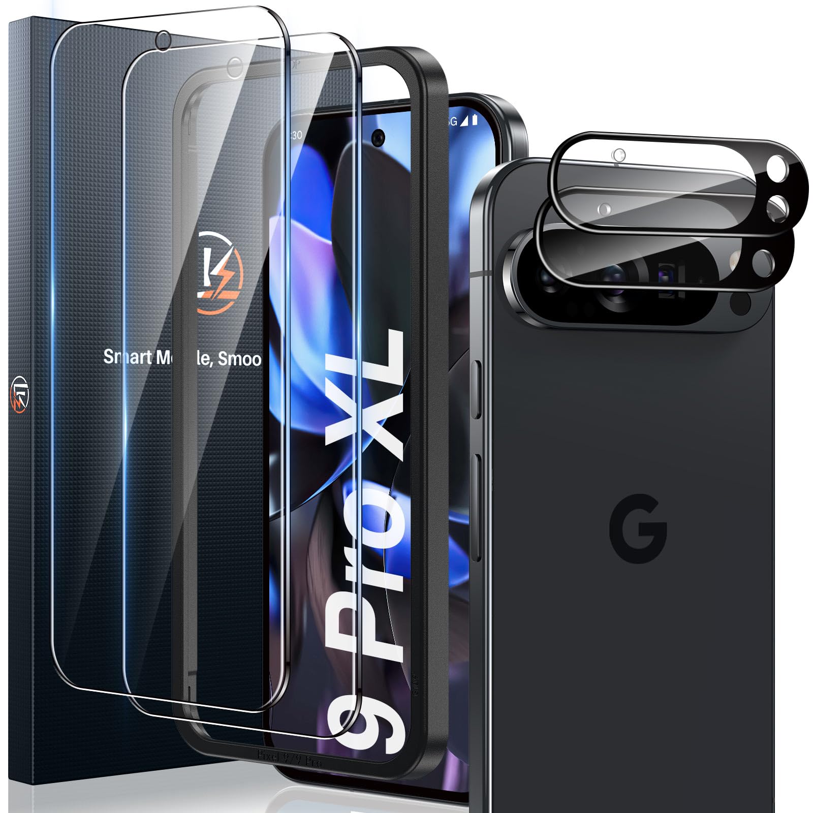 Lk Vetro Temperato per Google Pixel 9 Pro XL (2+2)