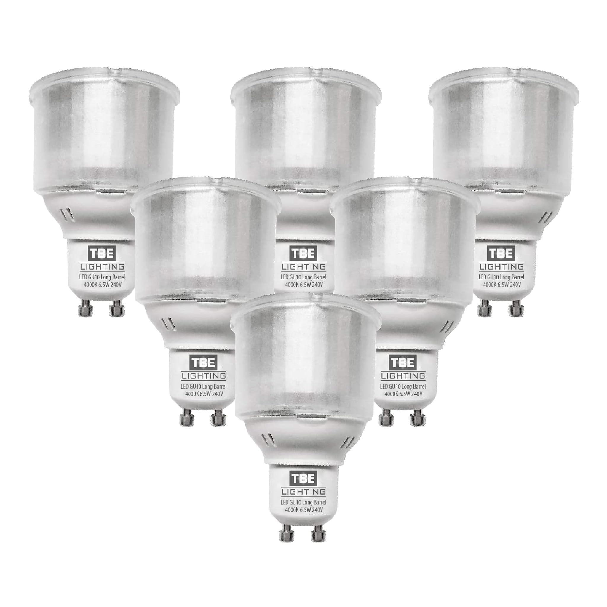 Tbe Lighting Lampadine GU10 LED 6.5W, Confezione da 6