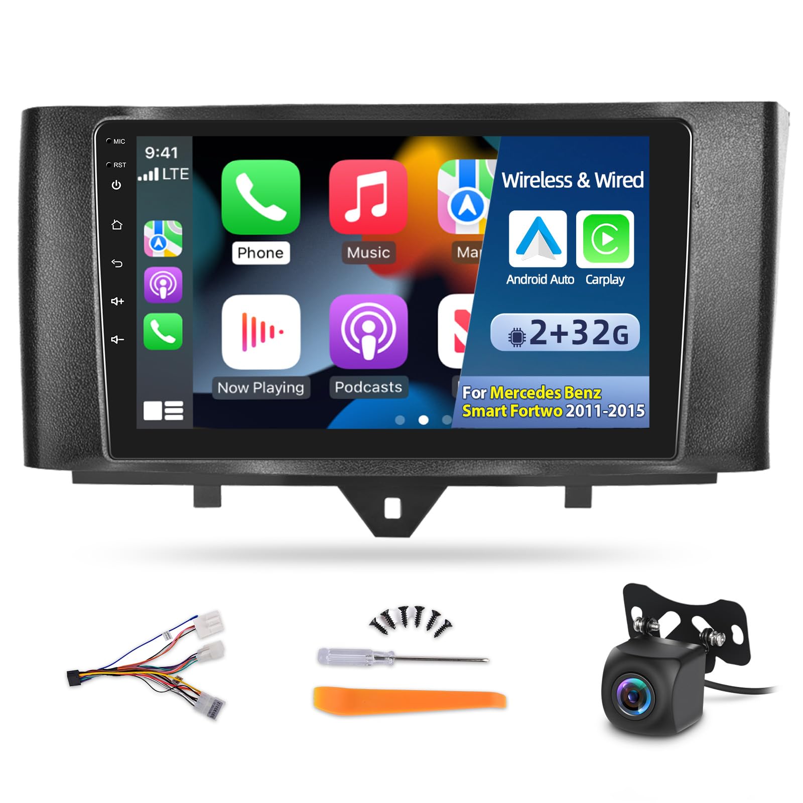Autoradio Android per Mercedes Benz Smart Fortwo 2011-2015