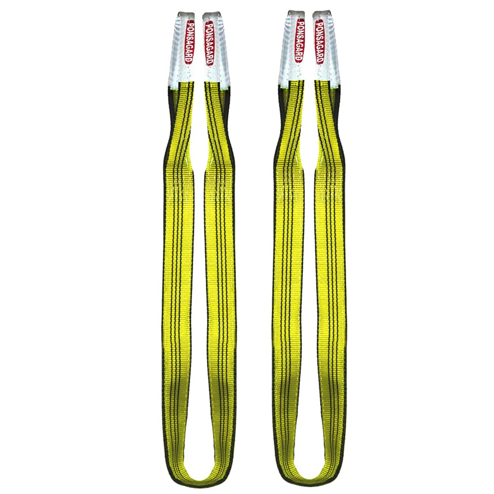Ponsa Cinghia di Sollevamento Poliestere 3t - 2m (Pack 2)
