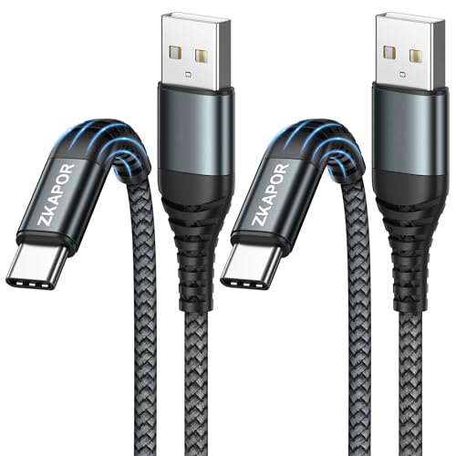 Zkapor Cavo USB Type-C 2M (2 Pezzi), Grigio