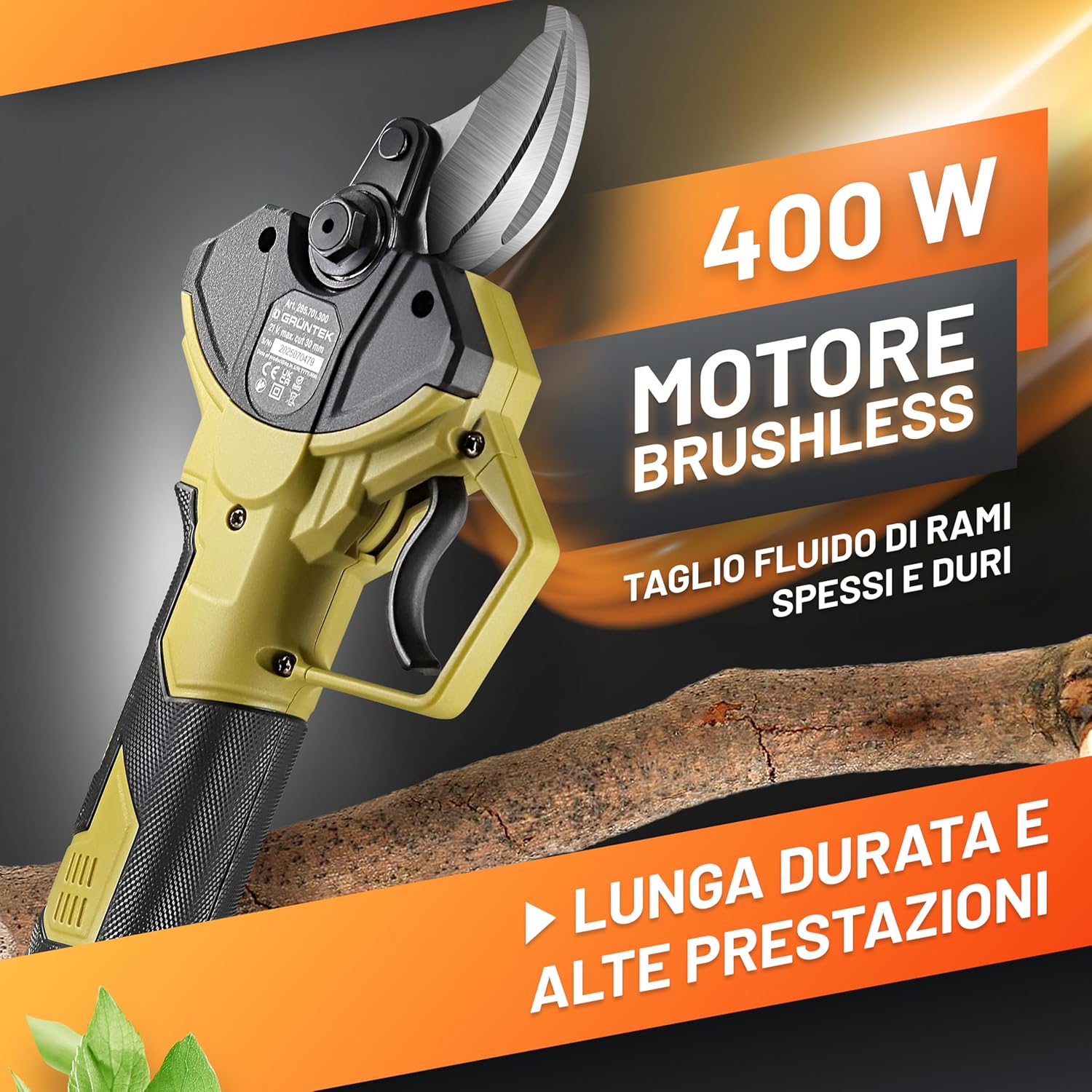 Grüntek Forbici da Potatura Elettriche Professionali - immagine 3