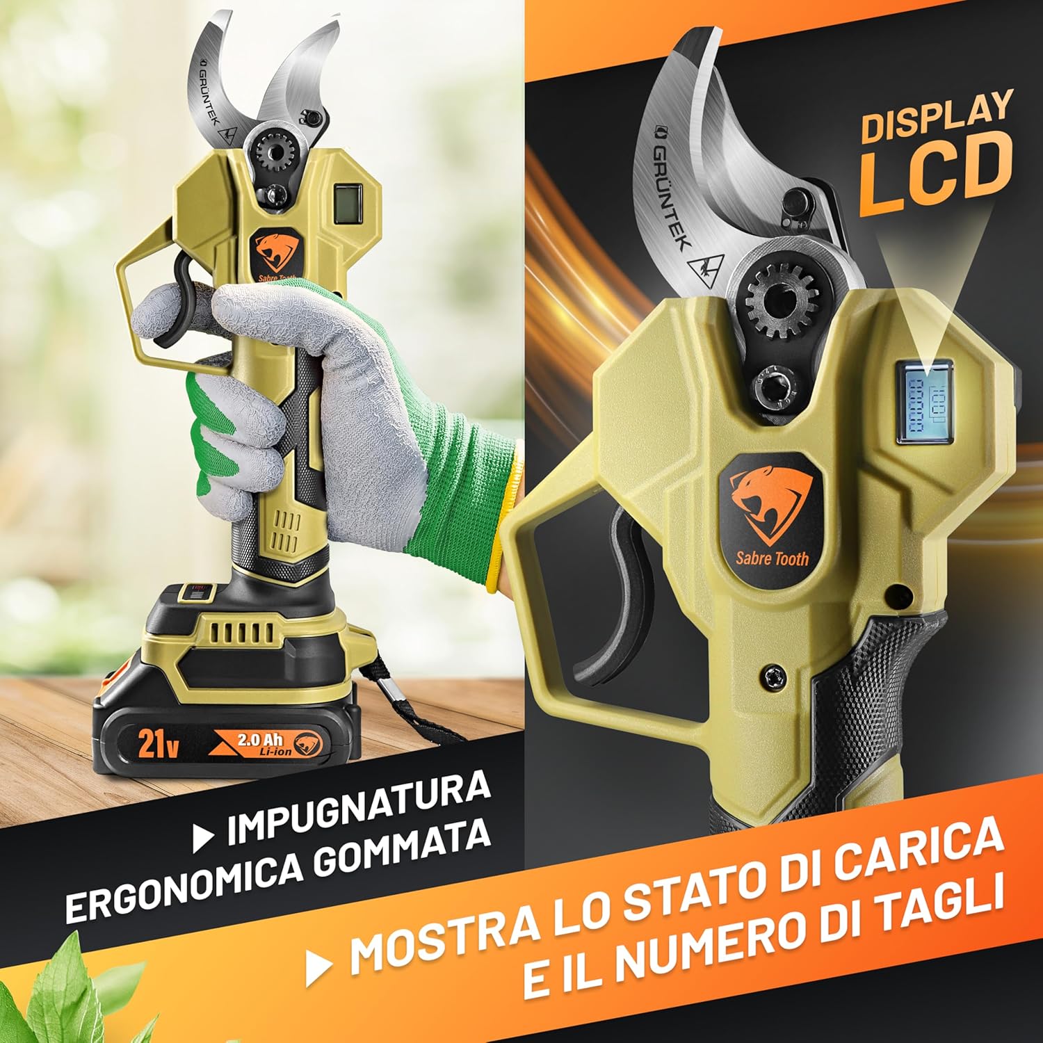 Grüntek Forbici da Potatura Elettriche Professionali - immagine 4