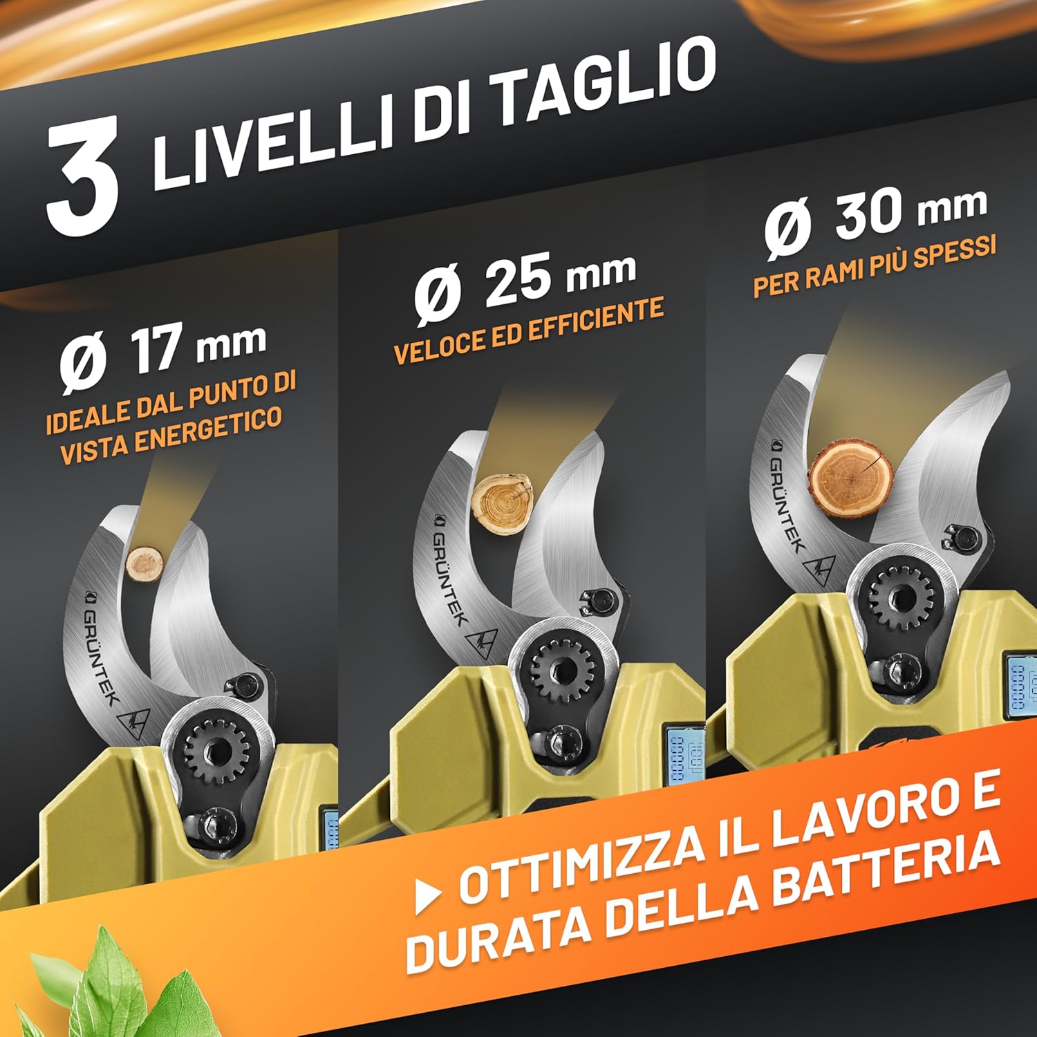 Grüntek Forbici da Potatura Elettriche Professionali - immagine 7