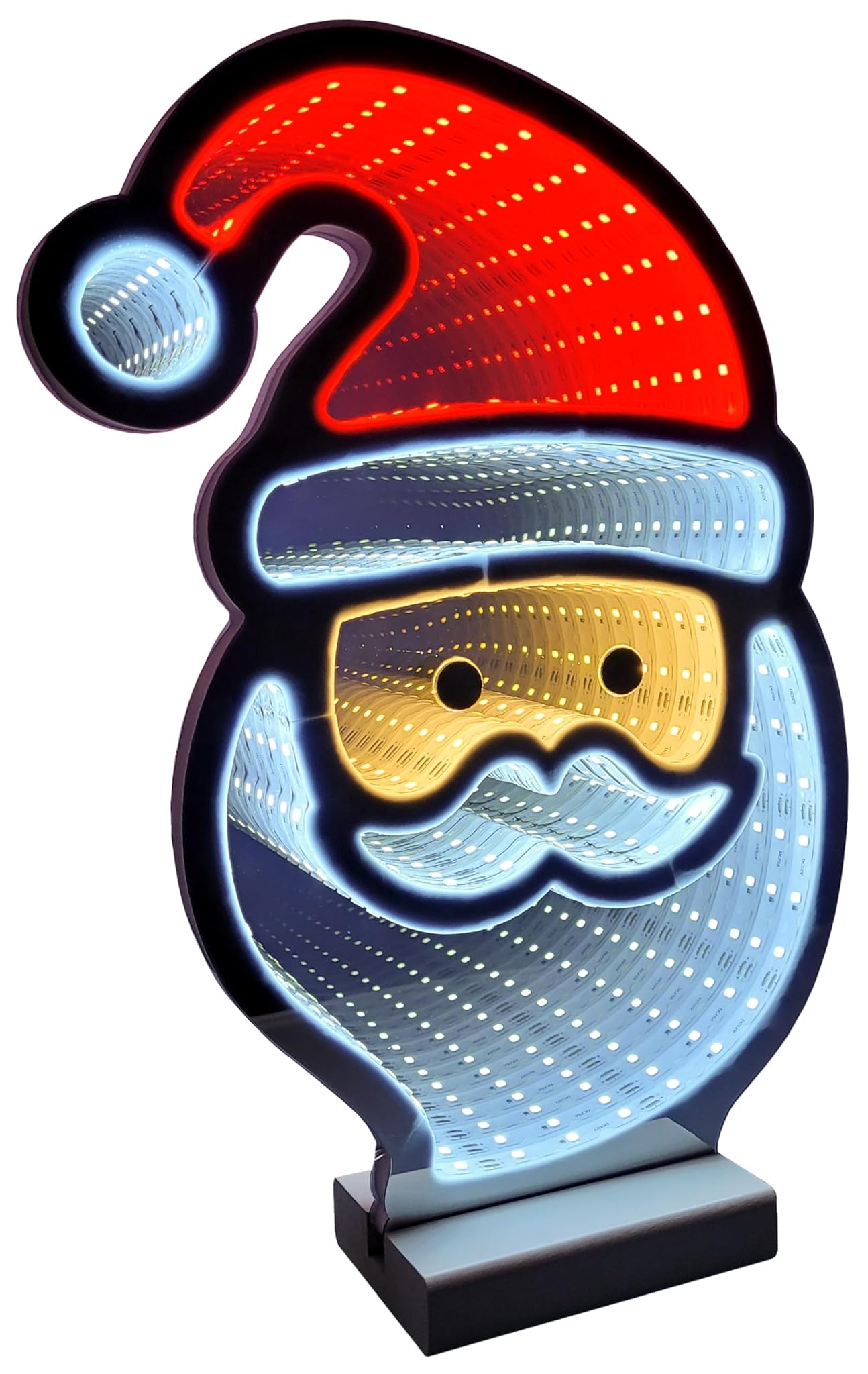 LED Babbo Natale Infinity - Decorazione Finestra X-Mas