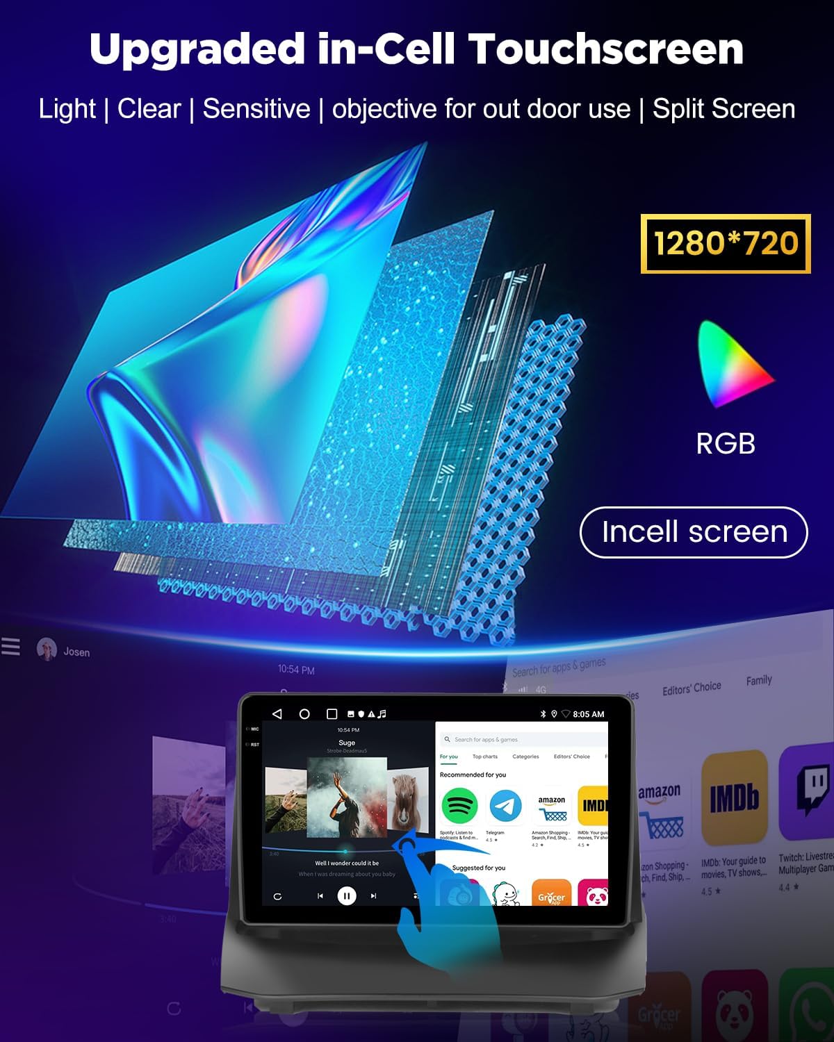 Nhopeew Android Autoradio 9" per Ford Fiesta - immagine 7