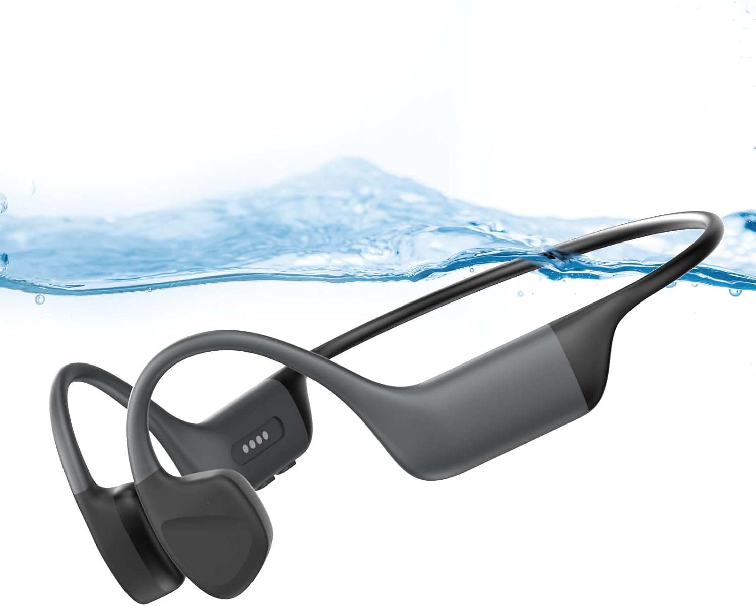 Cuffie Conduzione Ossea Nuoto IP68, Orange - immagine 1