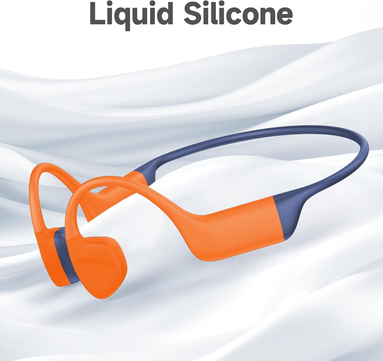 Cuffie Conduzione Ossea Nuoto IP68, Orange - immagine 6