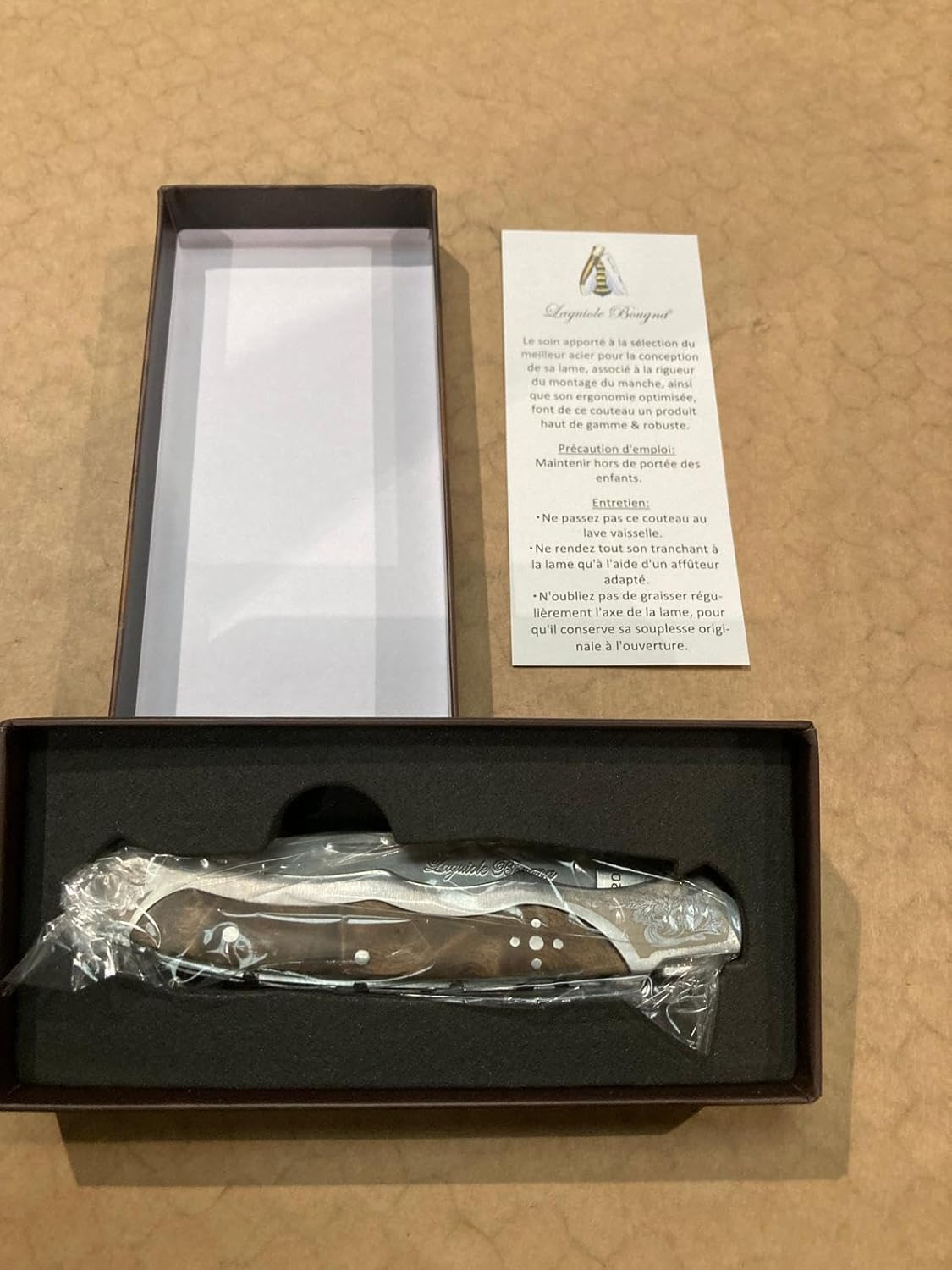 Burl Wood 4145 - Coltellino tascabile realizzato a mano con legno burlrose - immagine 4