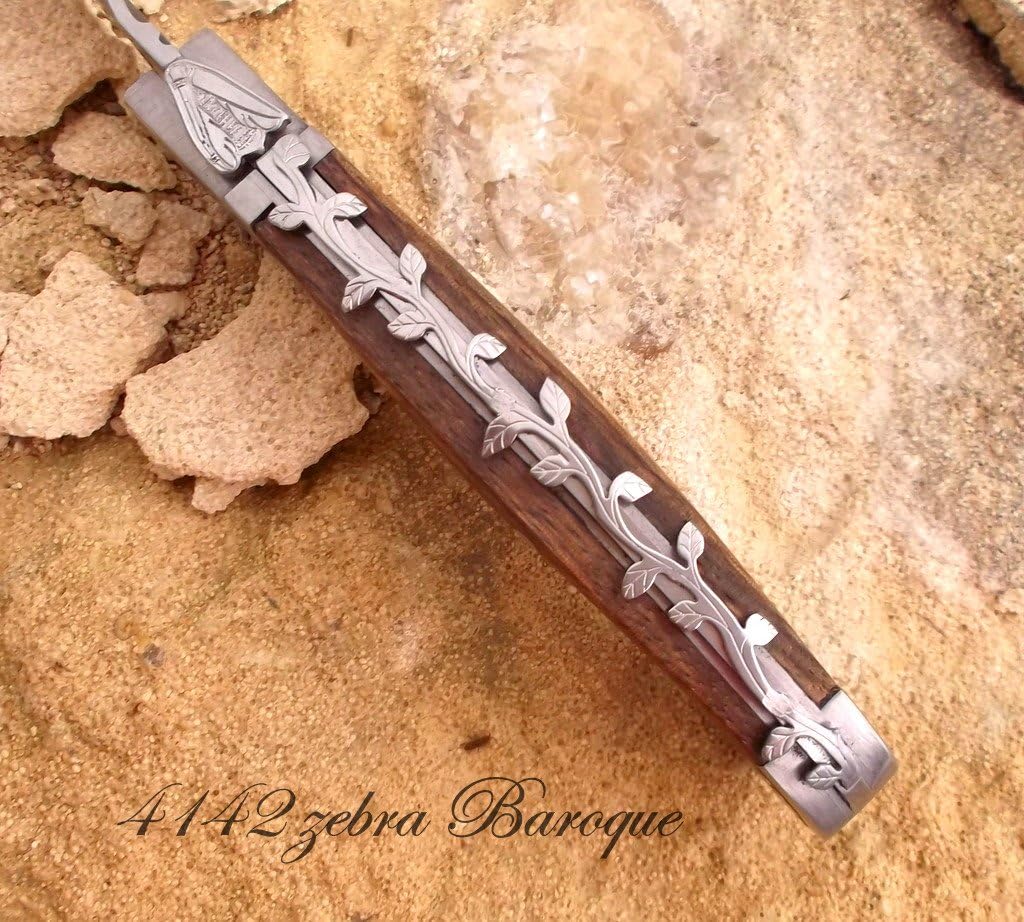 Burl Wood 4145 - Coltellino tascabile realizzato a mano con legno burlrose - immagine 6