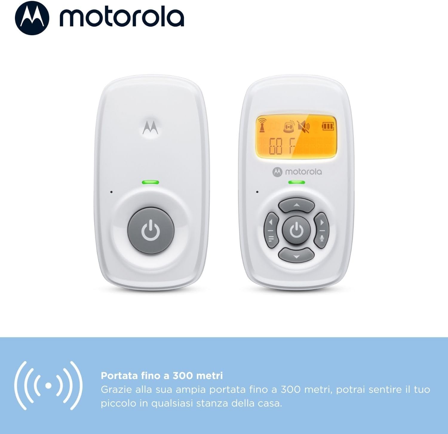 Motorola Nursery AM24 Baby Monitor Audio DECT - immagine 3