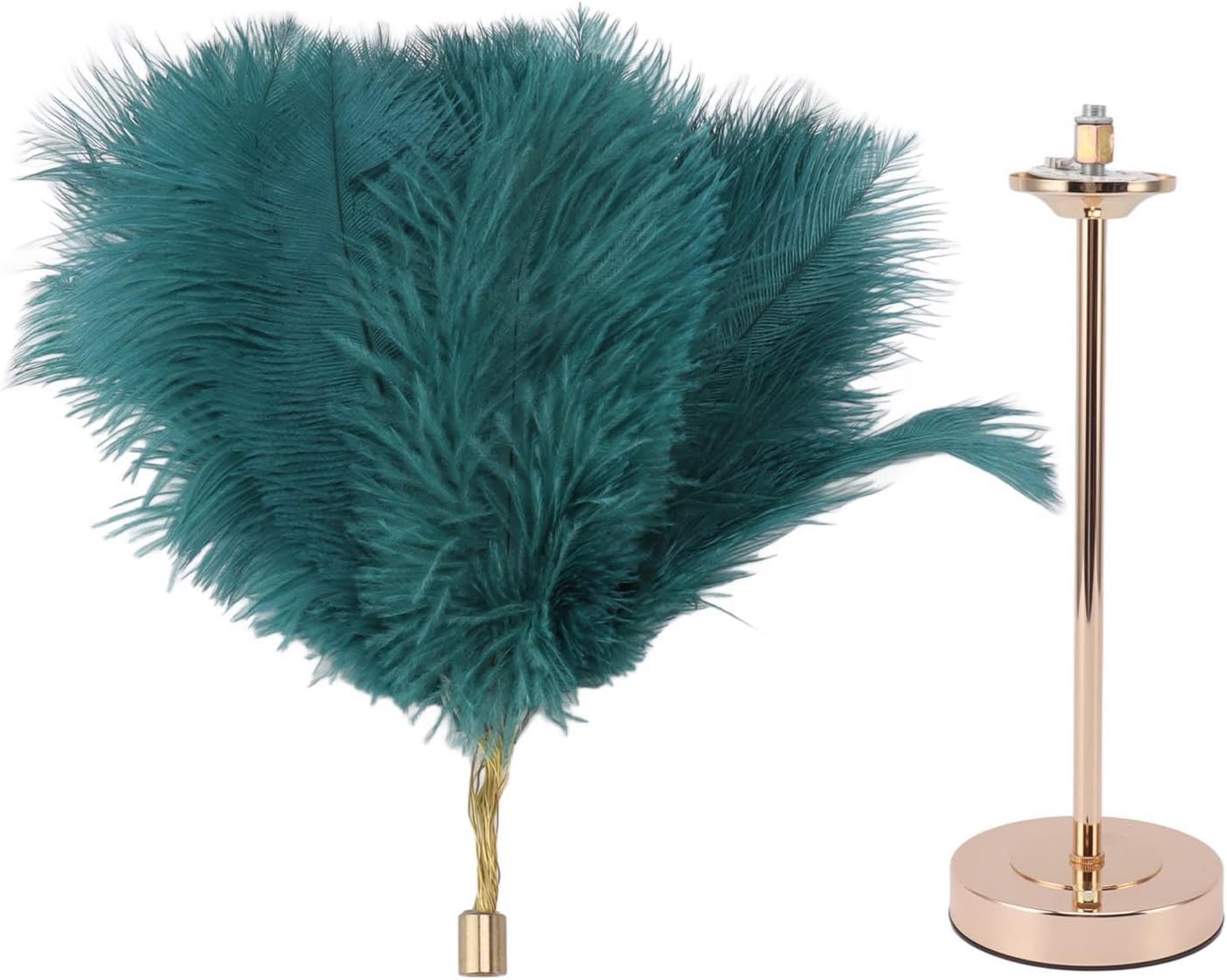 Lampada da Tavolo con Ricarica USB e Piume - immagine 8