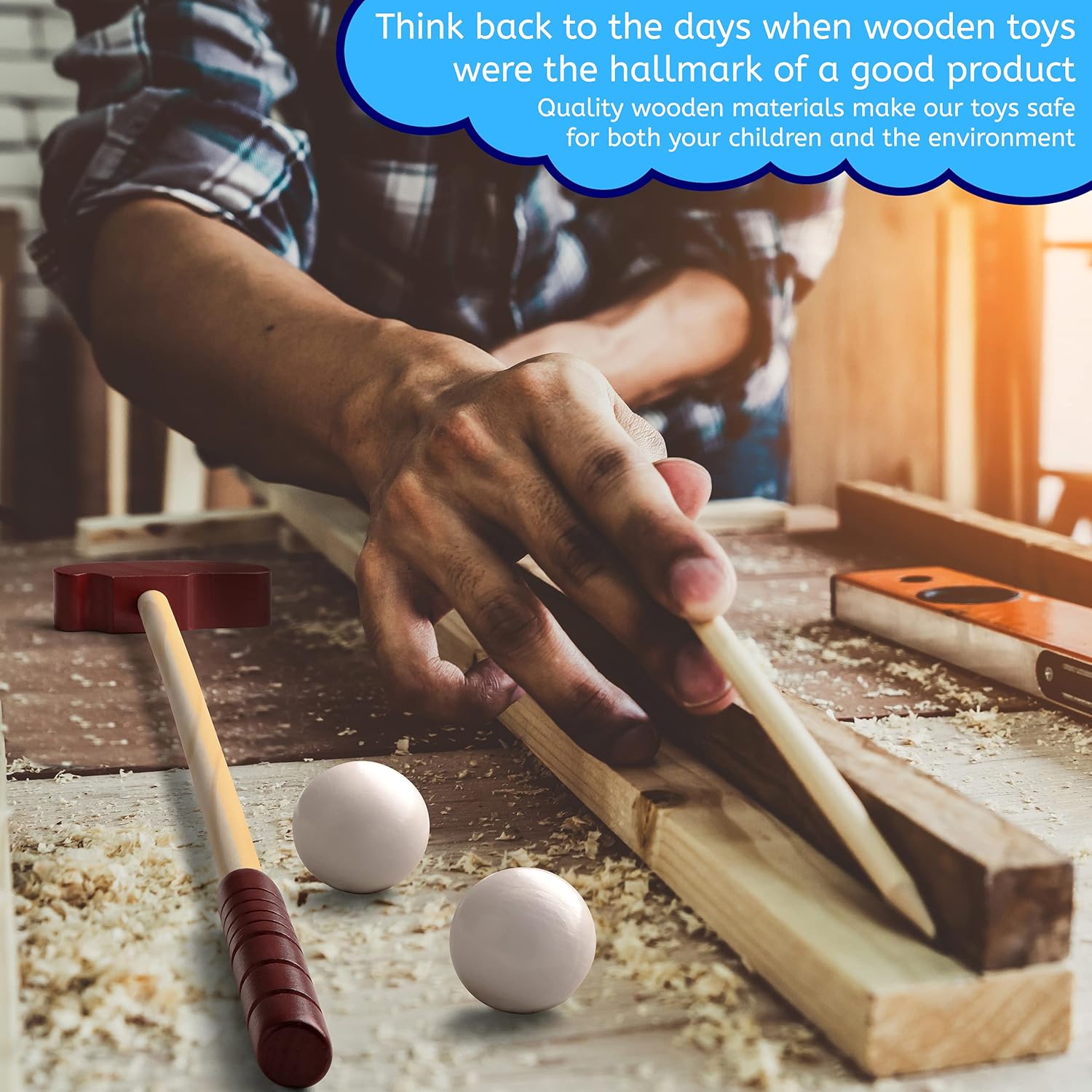 moji workshop Set da Golf per Bambini in Legno - immagine 2