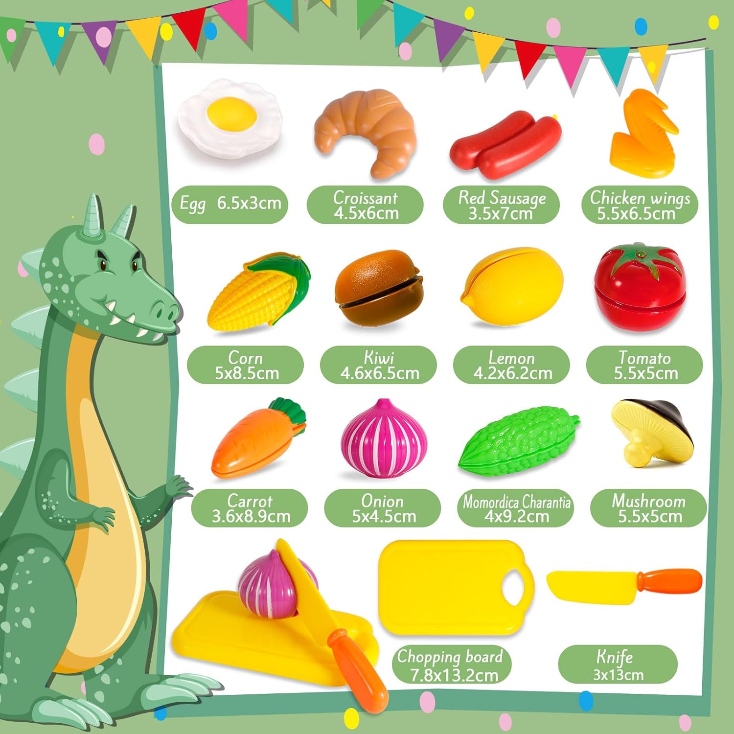 FAMKEEP 30 Pezzi - Giocattoli da Cucina per Bambini - immagine 2