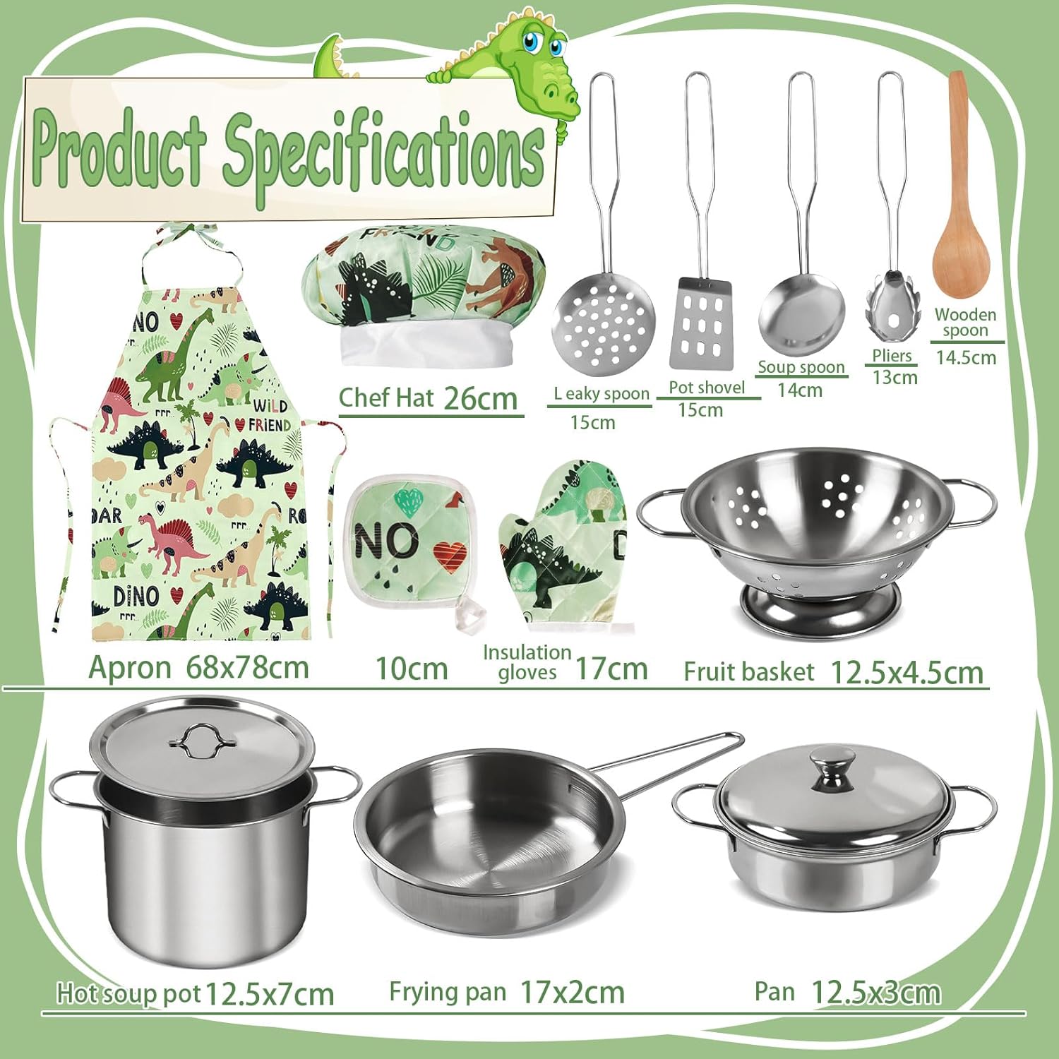 FAMKEEP 30 Pezzi - Giocattoli da Cucina per Bambini - immagine 3