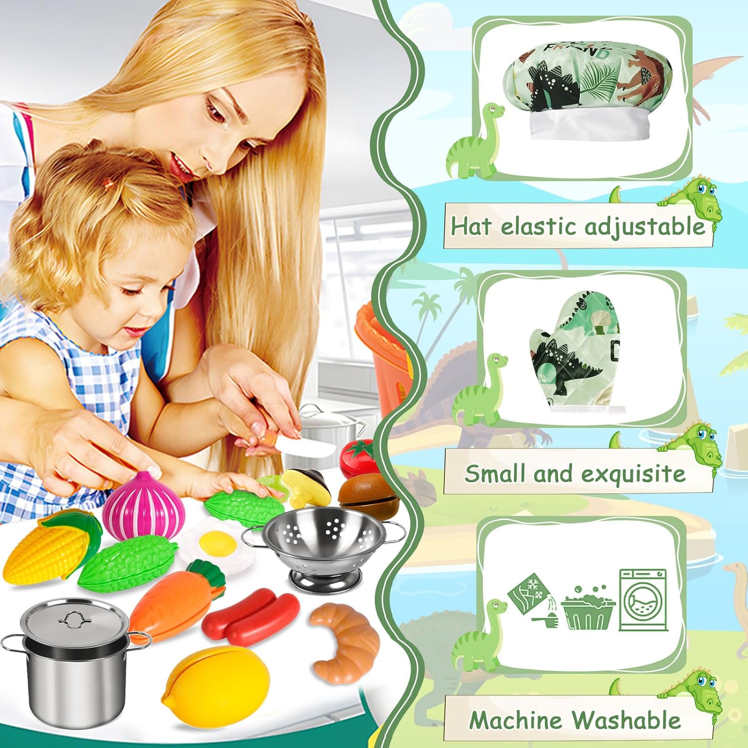 FAMKEEP 30 Pezzi - Giocattoli da Cucina per Bambini - immagine 5