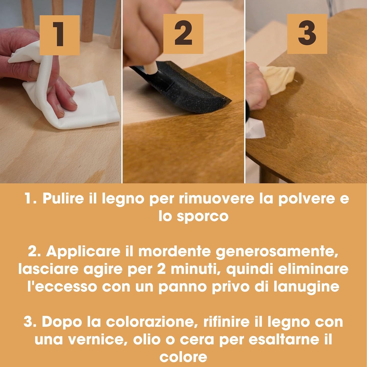 Furniture Clinic Mordente per Legno Rovere Naturale 250ml - immagine 3