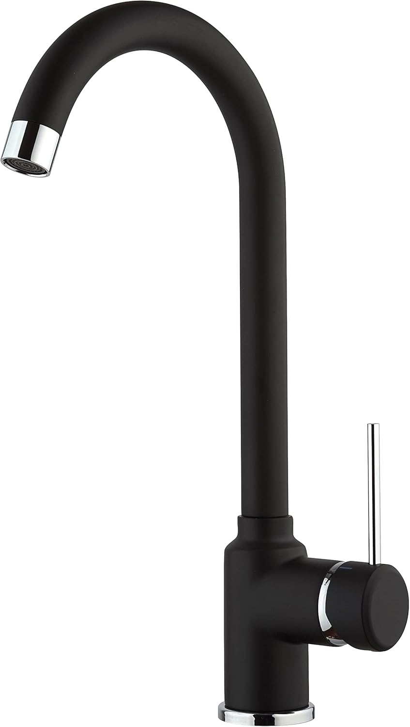 Paini Rubinetto Cucina AM10022NR - Monocomando, Monoforo - Nero Opaco - immagine 1