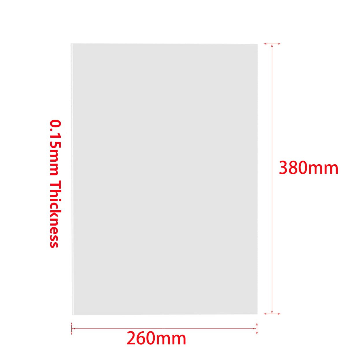 KOYOFEI 6PCS FEP Film per Stampanti 3D Resina 380x260x0.15mm - immagine 2