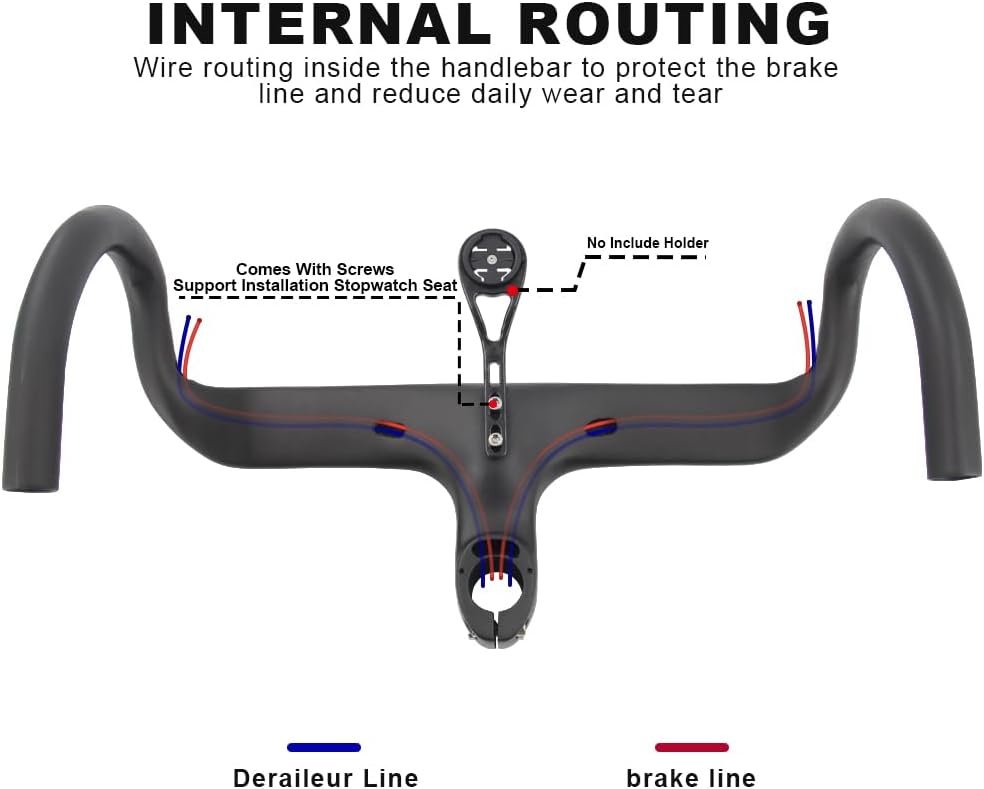 Alfa Pasca Manubrio Integrato Bici Corsa Carbonio 28.6mm - immagine 5