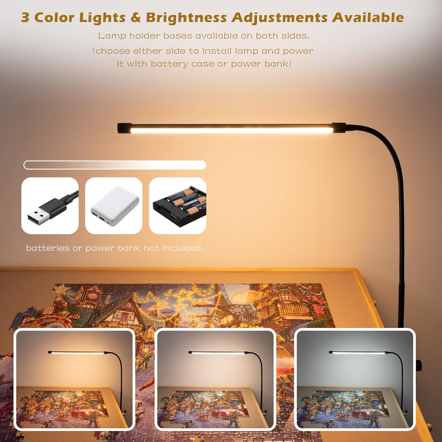 Tektalk Tavolo Puzzle con Luce LED e Ruote - immagine 2