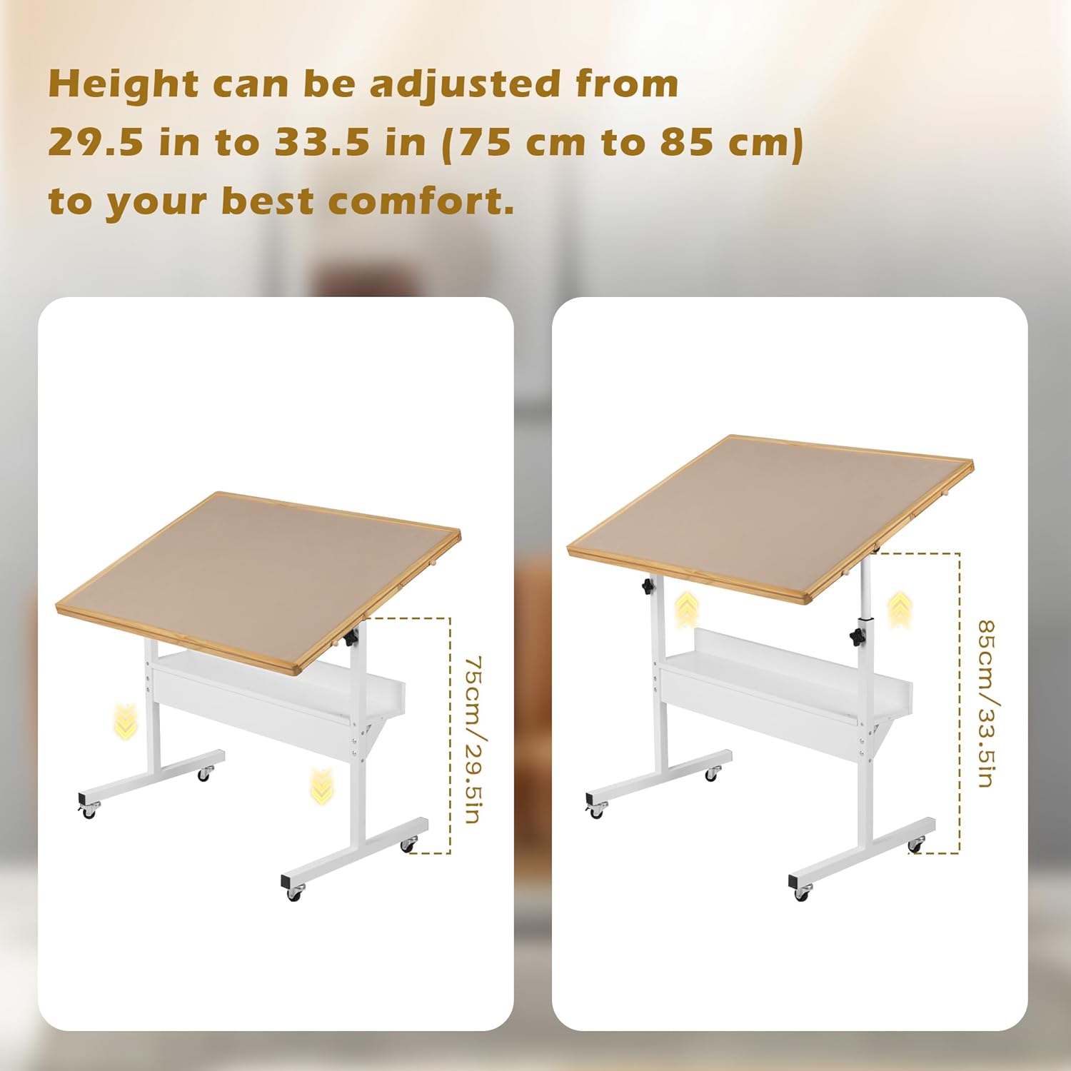 Tektalk Tavolo Puzzle con Luce LED e Ruote - immagine 3