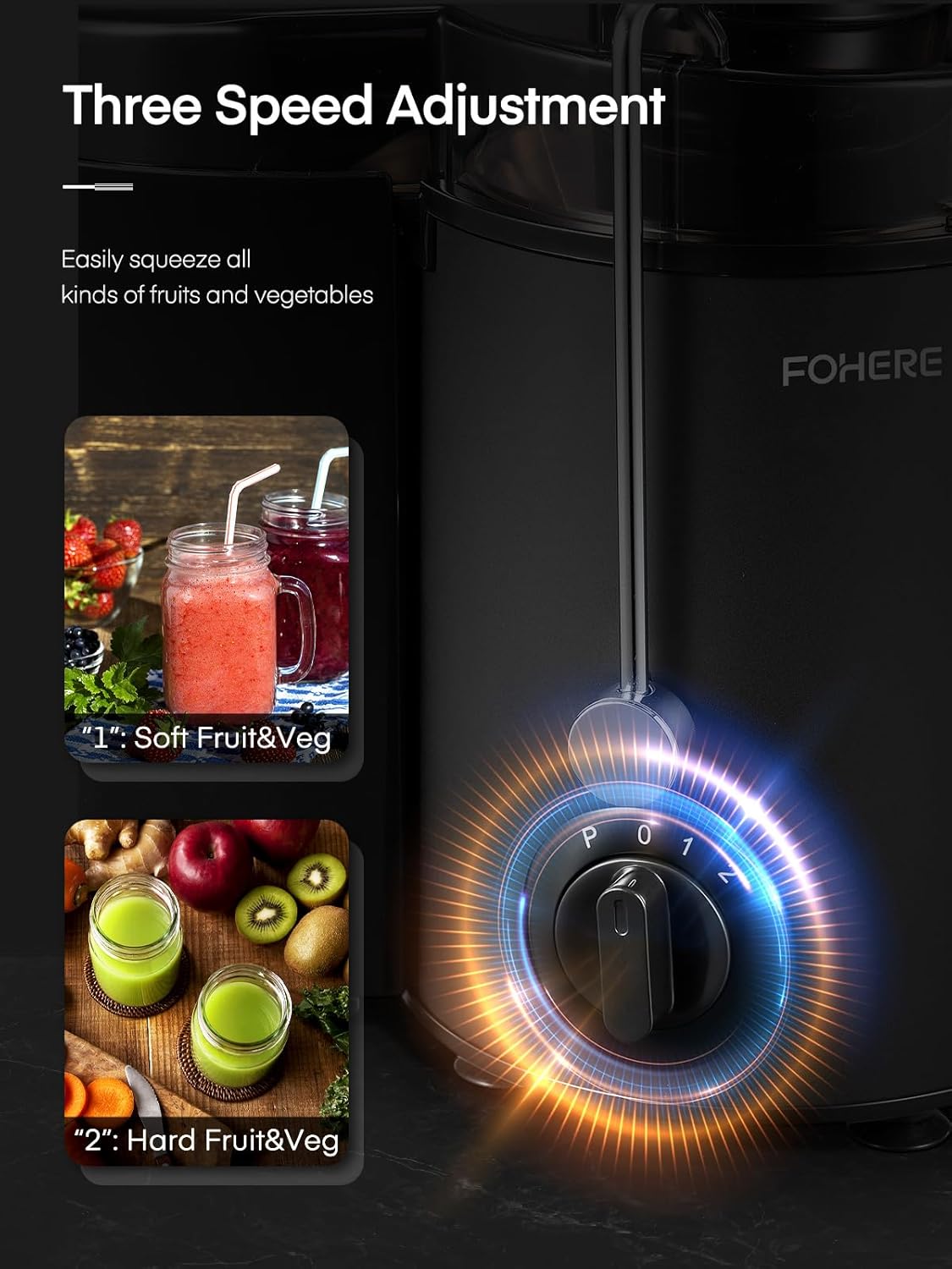 Fohere Centrifuga Estrattore di Succo a Freddo 65mm - immagine 2