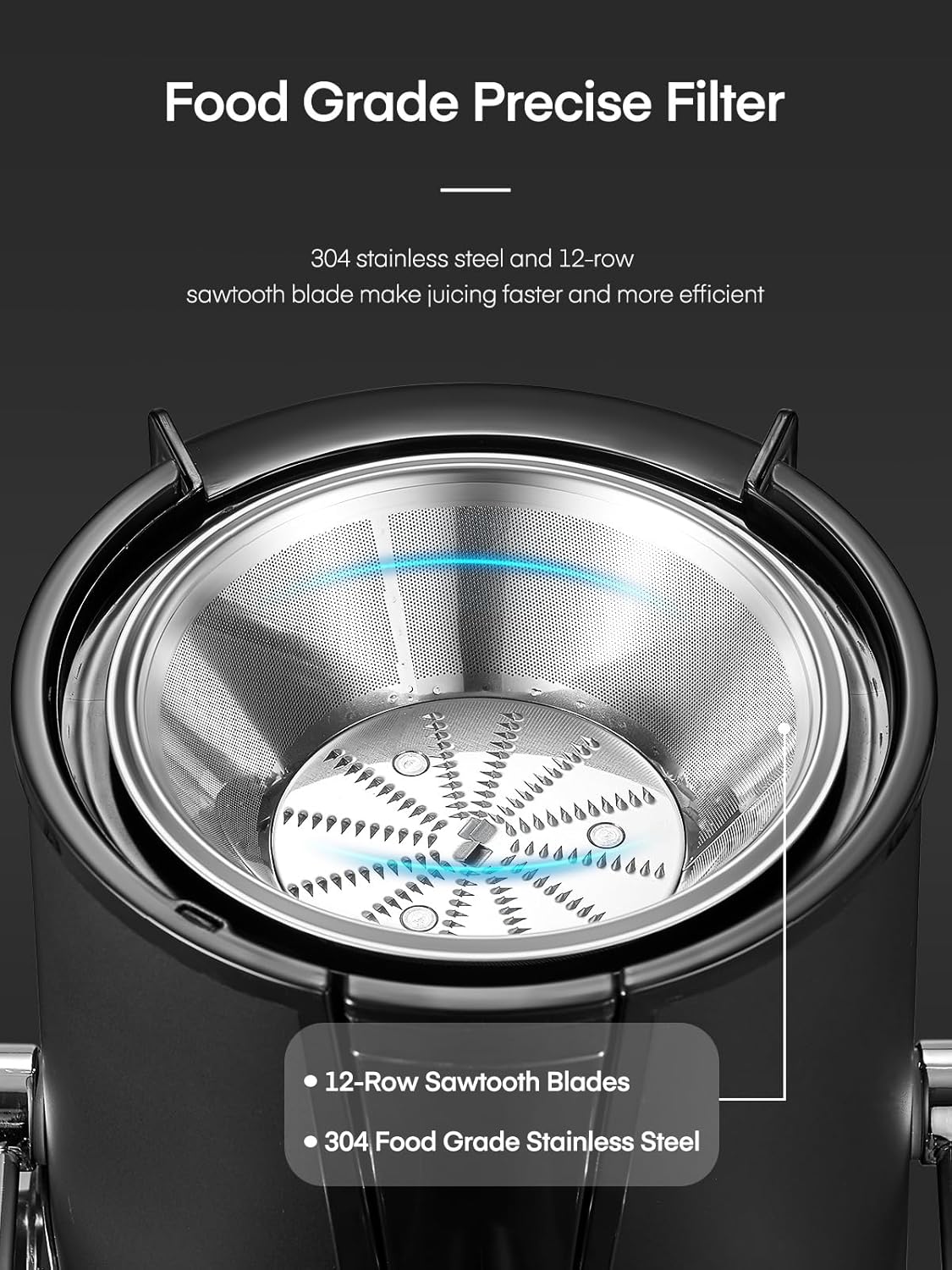 Fohere Centrifuga Estrattore di Succo a Freddo 65mm - immagine 3