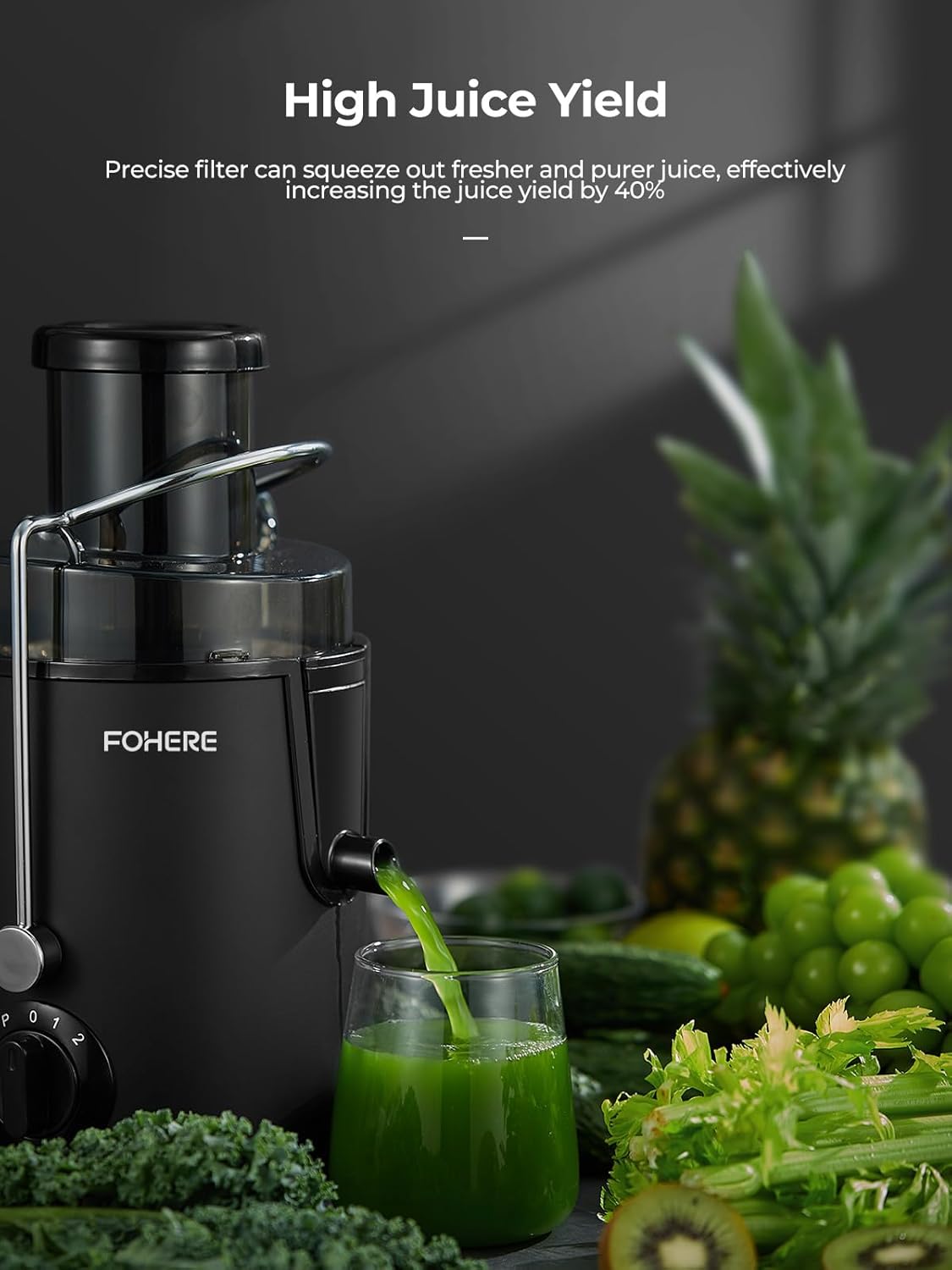 Fohere Centrifuga Estrattore di Succo a Freddo 65mm - immagine 4