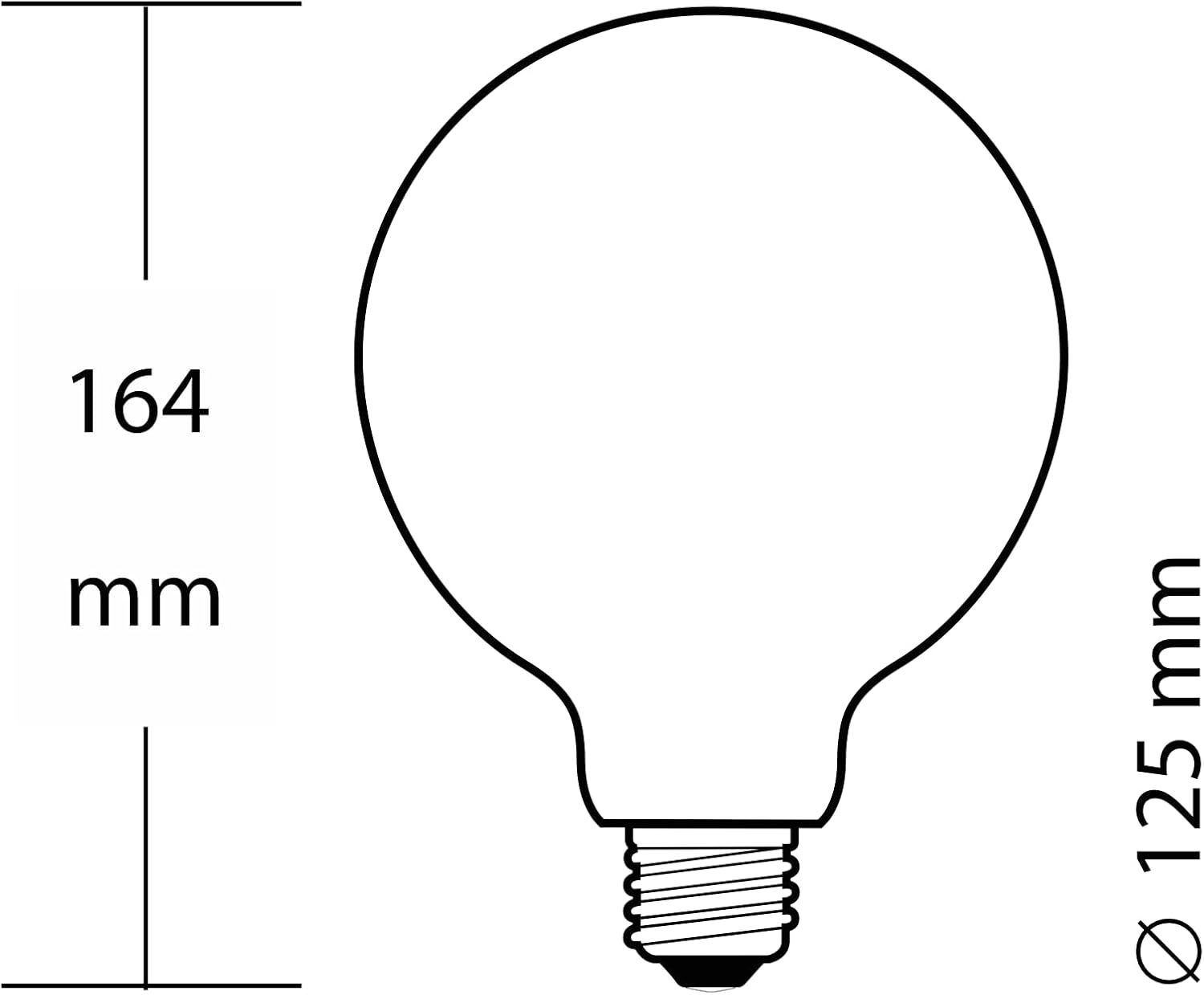 Greenandco 4x Lampadina LED Vintage E27 G125 4W - immagine 3
