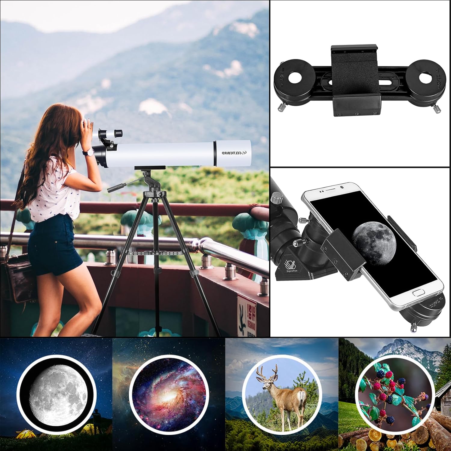 Telescopio Celticbird 80AZ per Adulti e Principianti - immagine 5