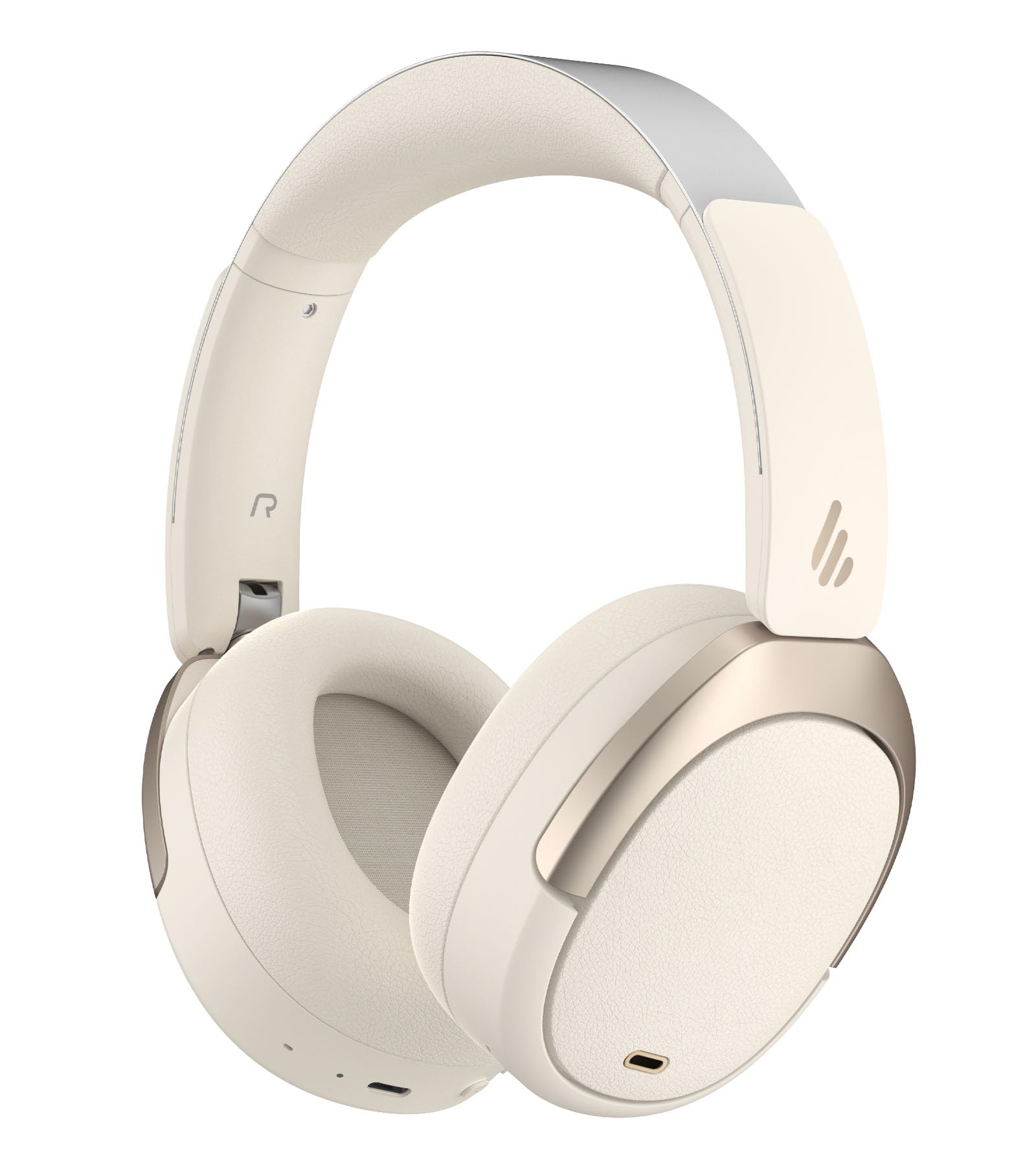 Edifier W80 Cuffie Over-Ear ANC -49 dB, Ivoire