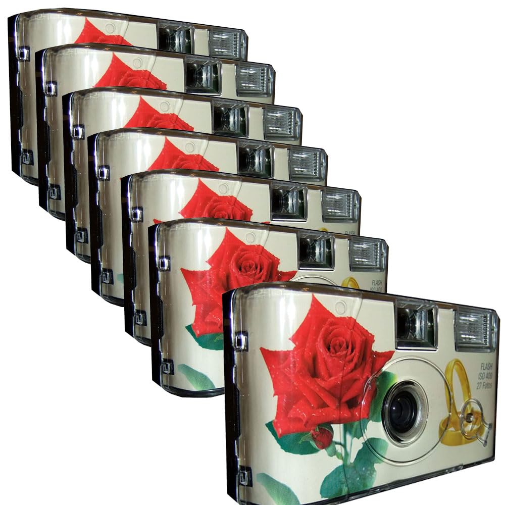 PHOTO PORST - 7 Fotocamere Usa e Getta Rose & Anelli