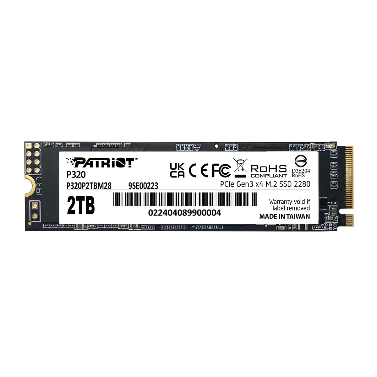Patriot P320 2TB SSD Interno NVMe PCIe Gen 3x4
