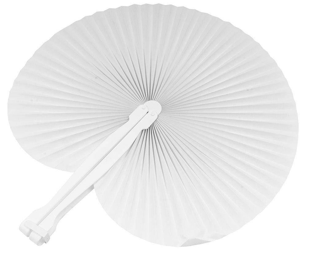 generico 70 Ventagli da Borsetta Matrimonio, Bianco