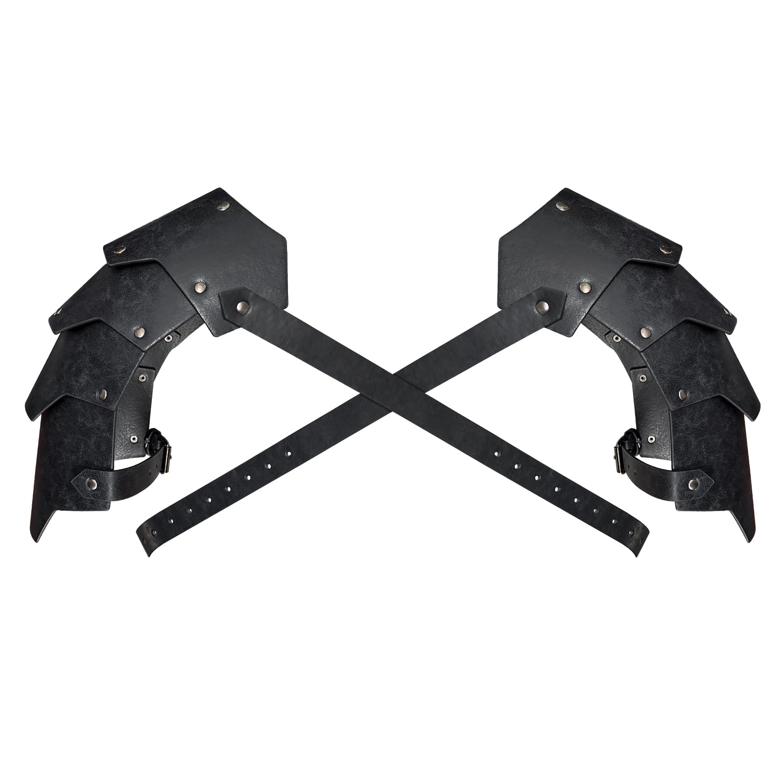 HiiFeuer Doppio Pauldron Medievale in Ecopelle