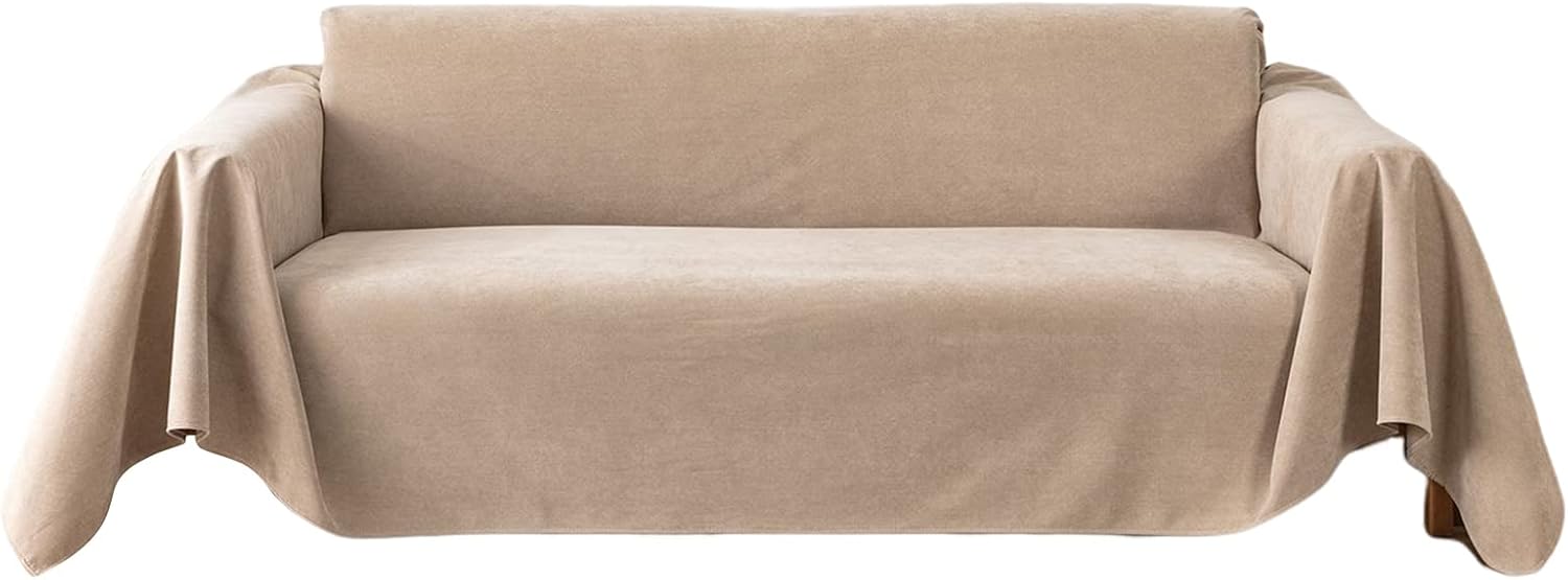 VanderHOME Copridivano Antiscivolo Impermeabile 180x420cm, Kaki